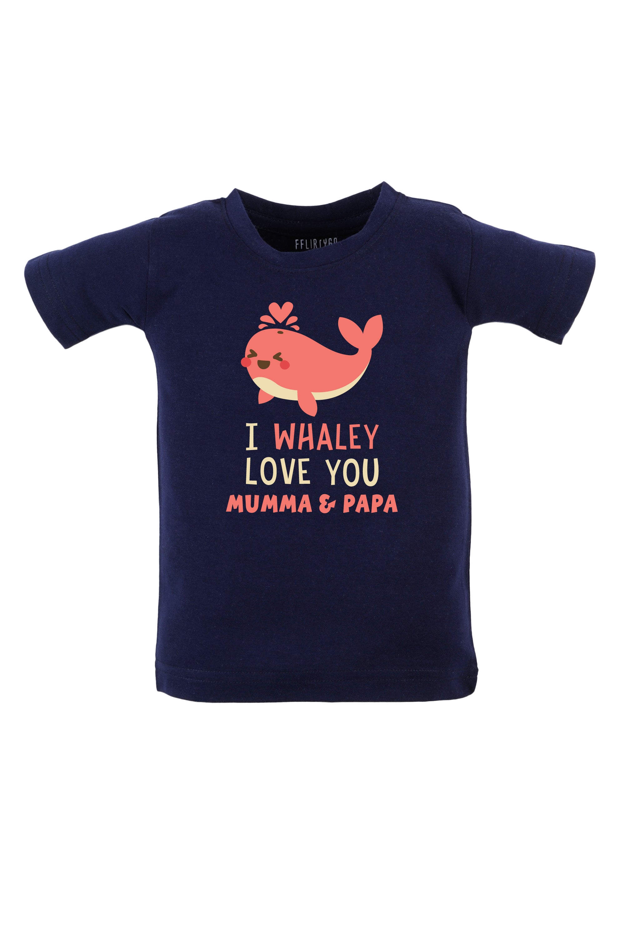 I Whaley Love You Mumma & Papa Kids T Shirt