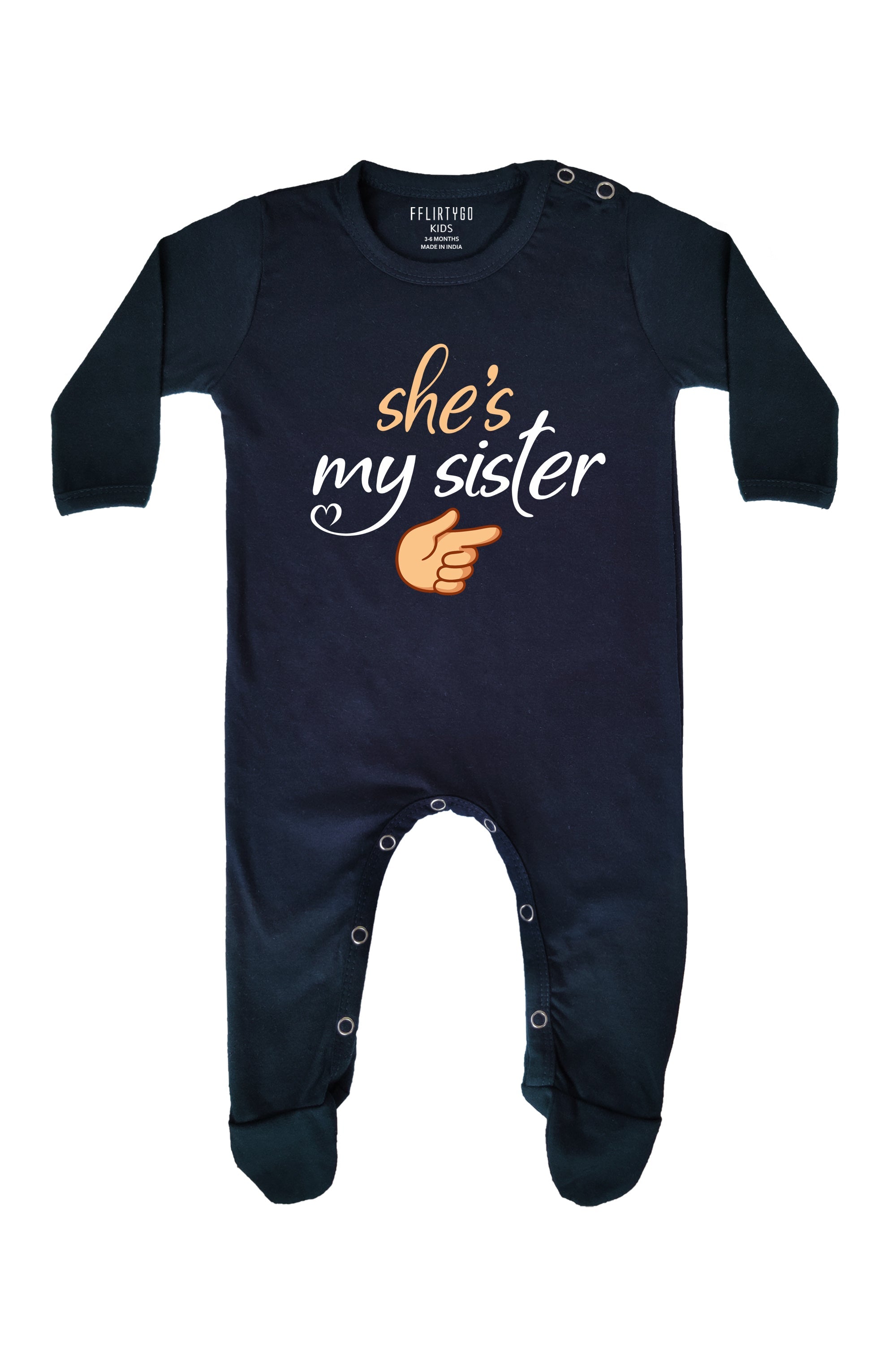 She Is My Sister Baby Romper | Onesies