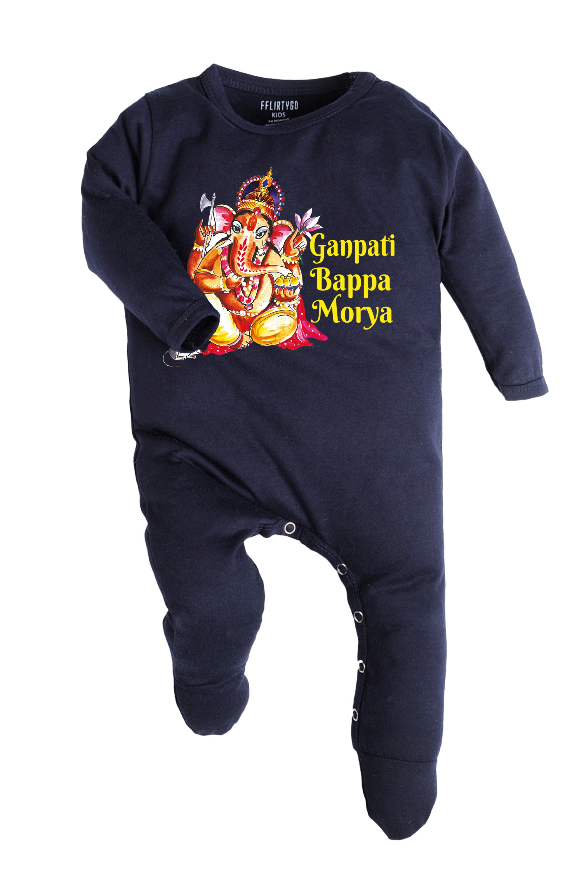 Ganpati Bappa Morya Baby Romper | Onesies