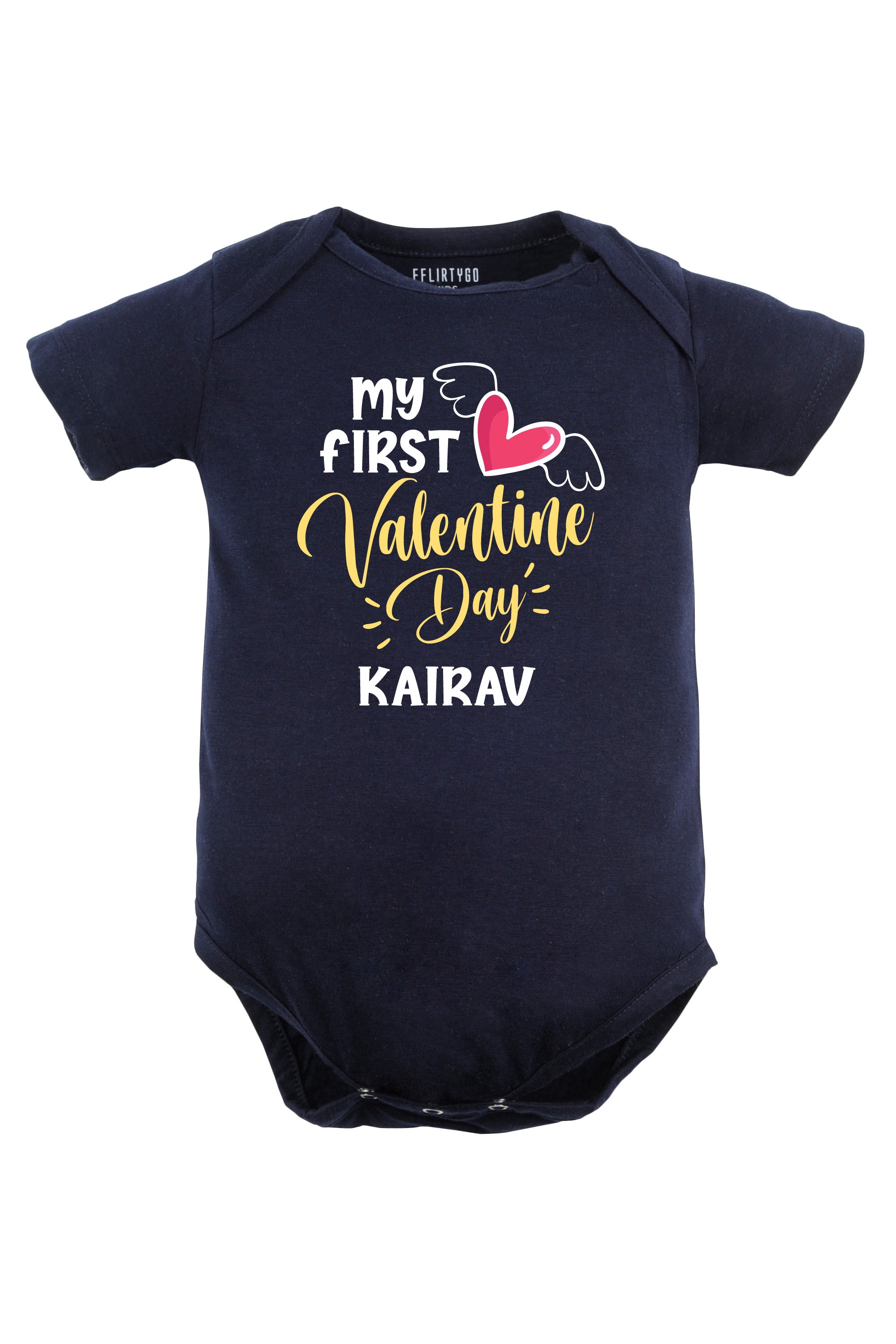 My First Valentine Day Baby Romper | Onesies w/ Custom Name