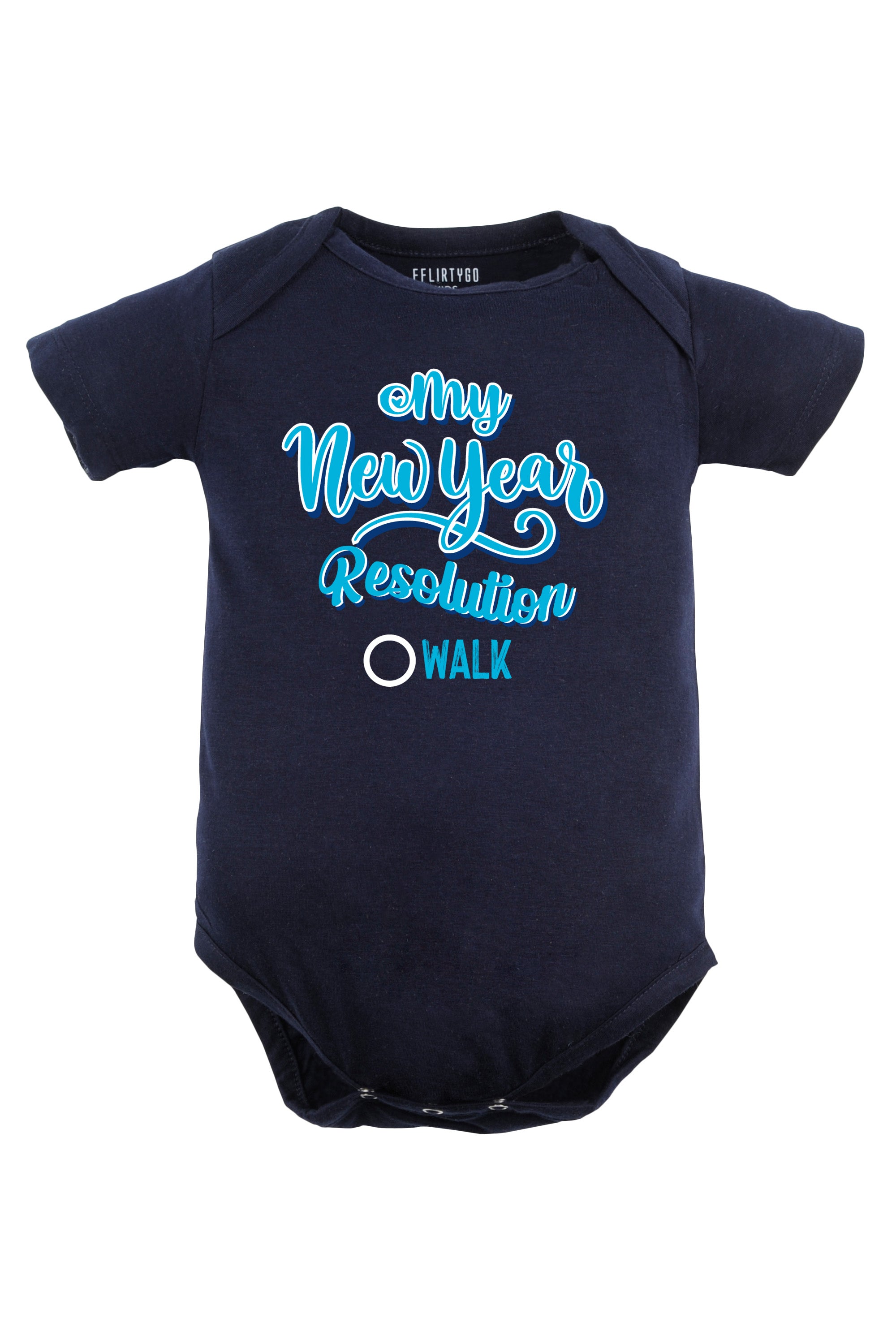 My New Year Resolution Walk Baby Romper | Onesies