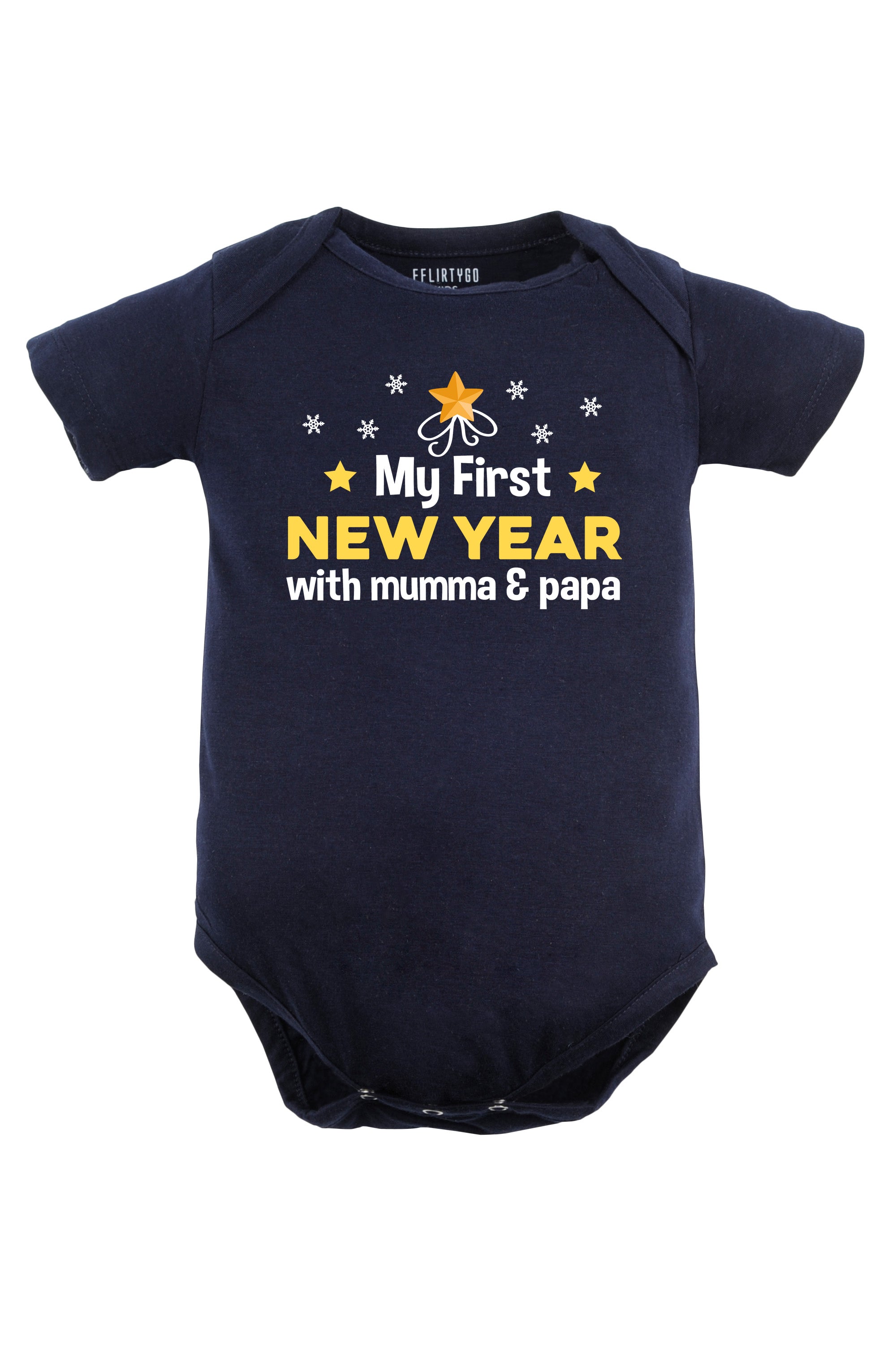 My First New Year With Mumma & Papa Baby Romper | Onesies