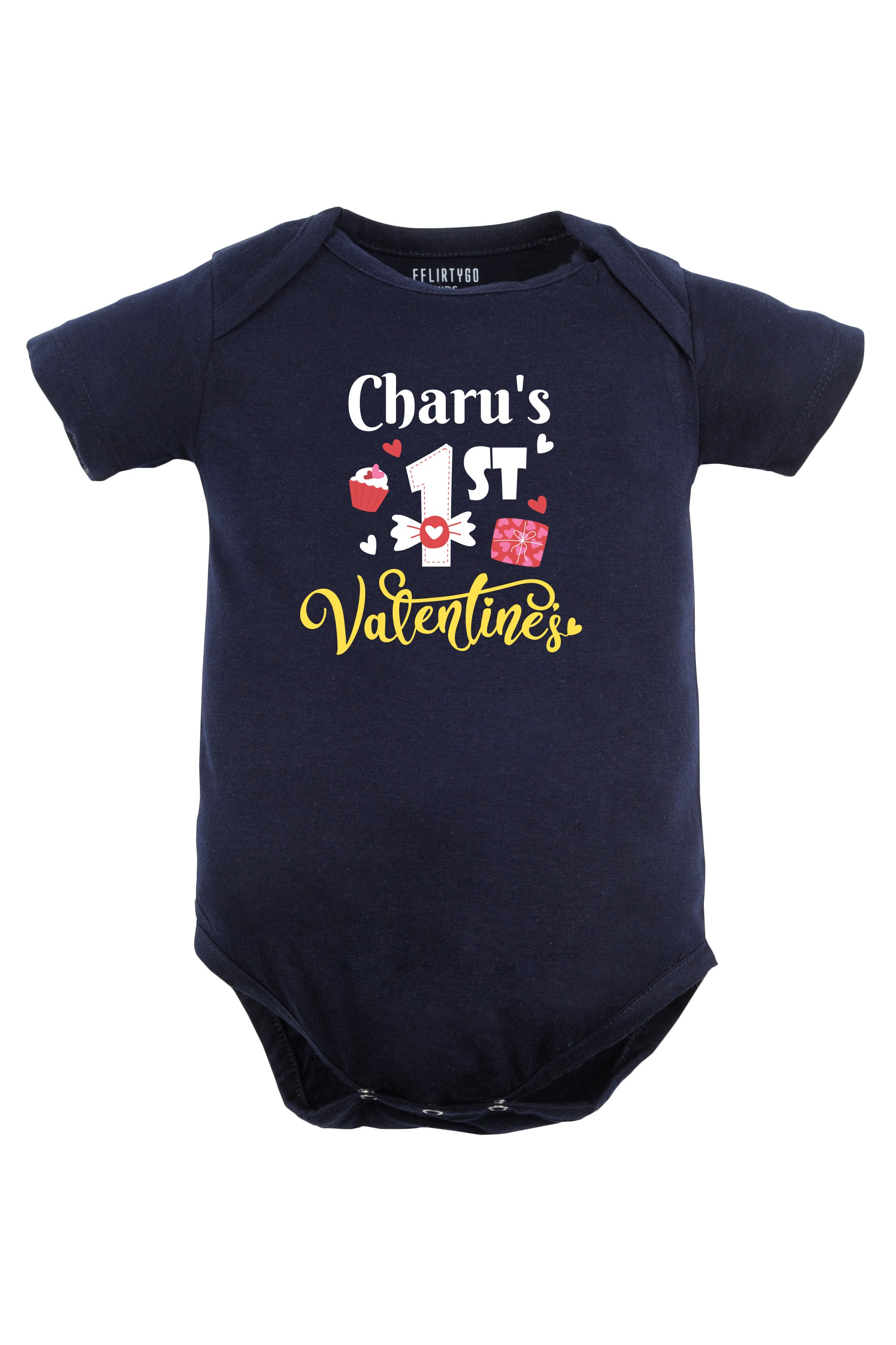 1st Valentine's Baby Romper | Onesies w/ Custom Name