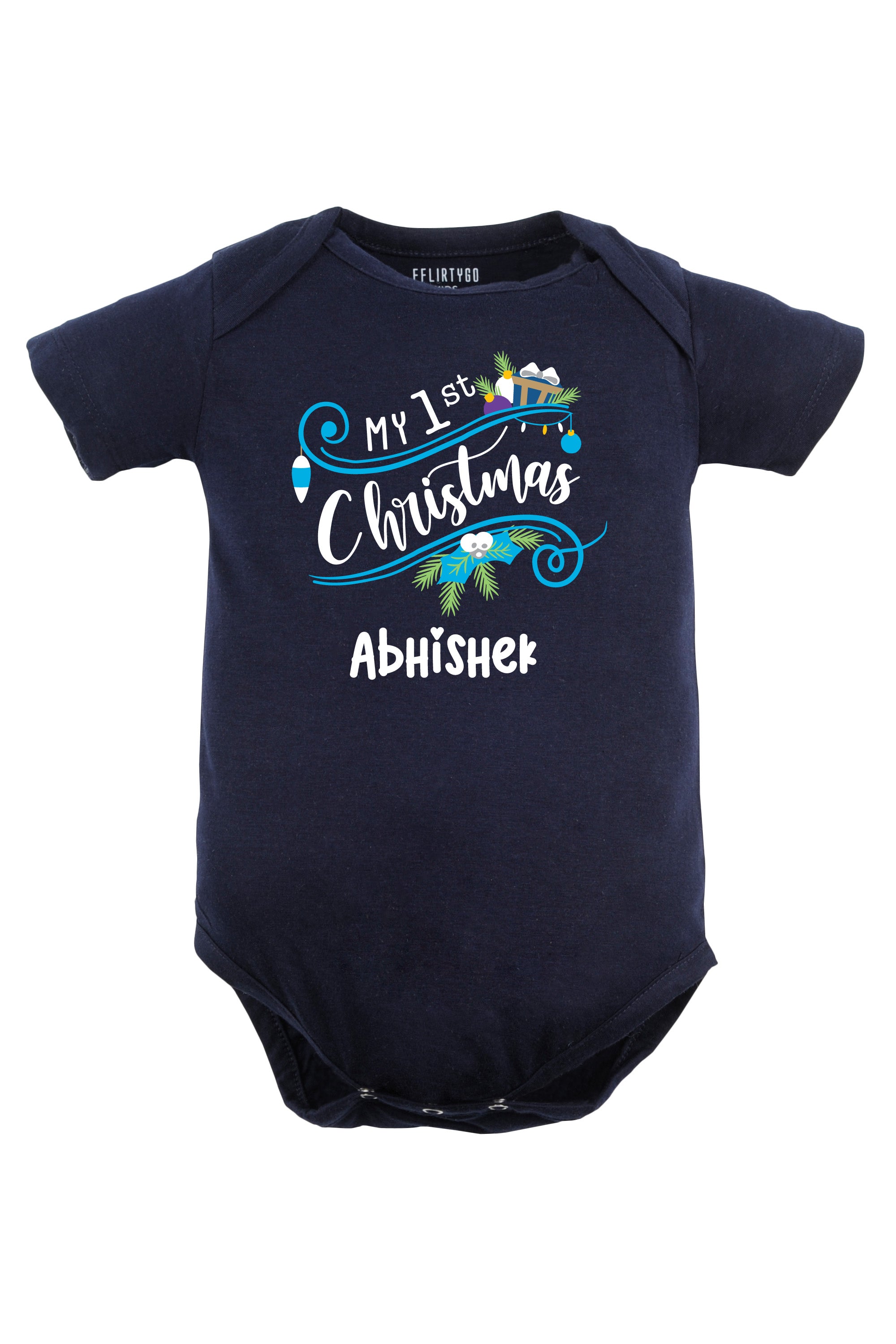 My 1st Christmas Baby Romper | Onesies w/ Custom Name