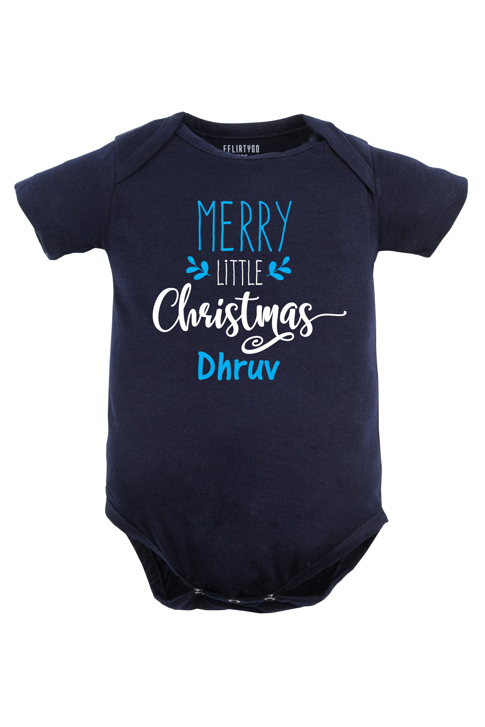 Merry Little Christmas Baby Romper | Onesies w/ Custom Name