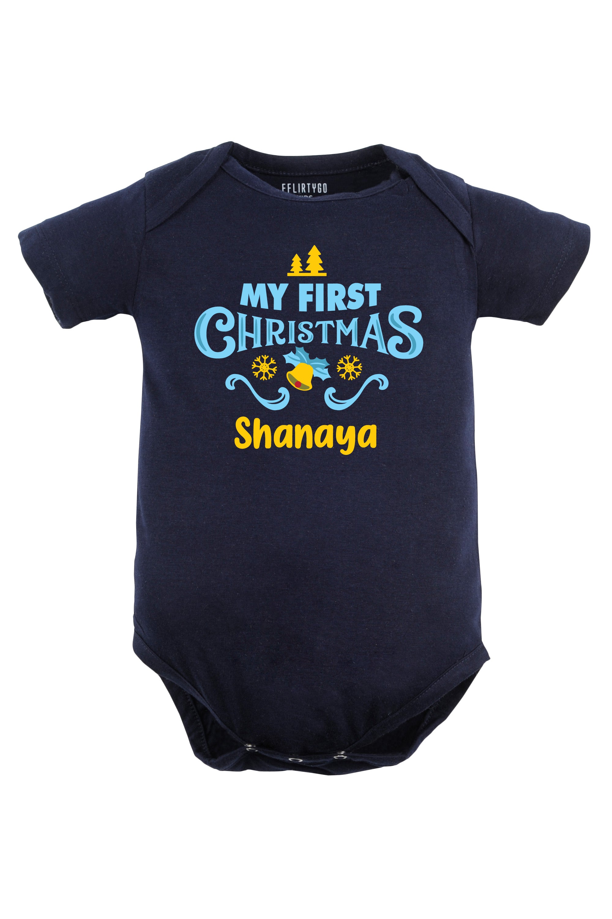 My First Christmas Baby Romper | Onesies w/ Custom Name