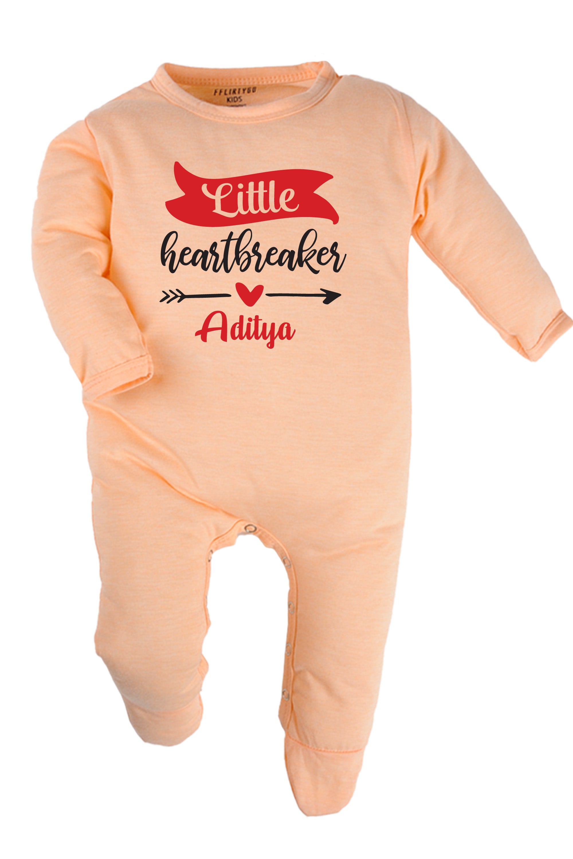 Little Heart Breaker Baby Romper | Onesies w/ Custom Name