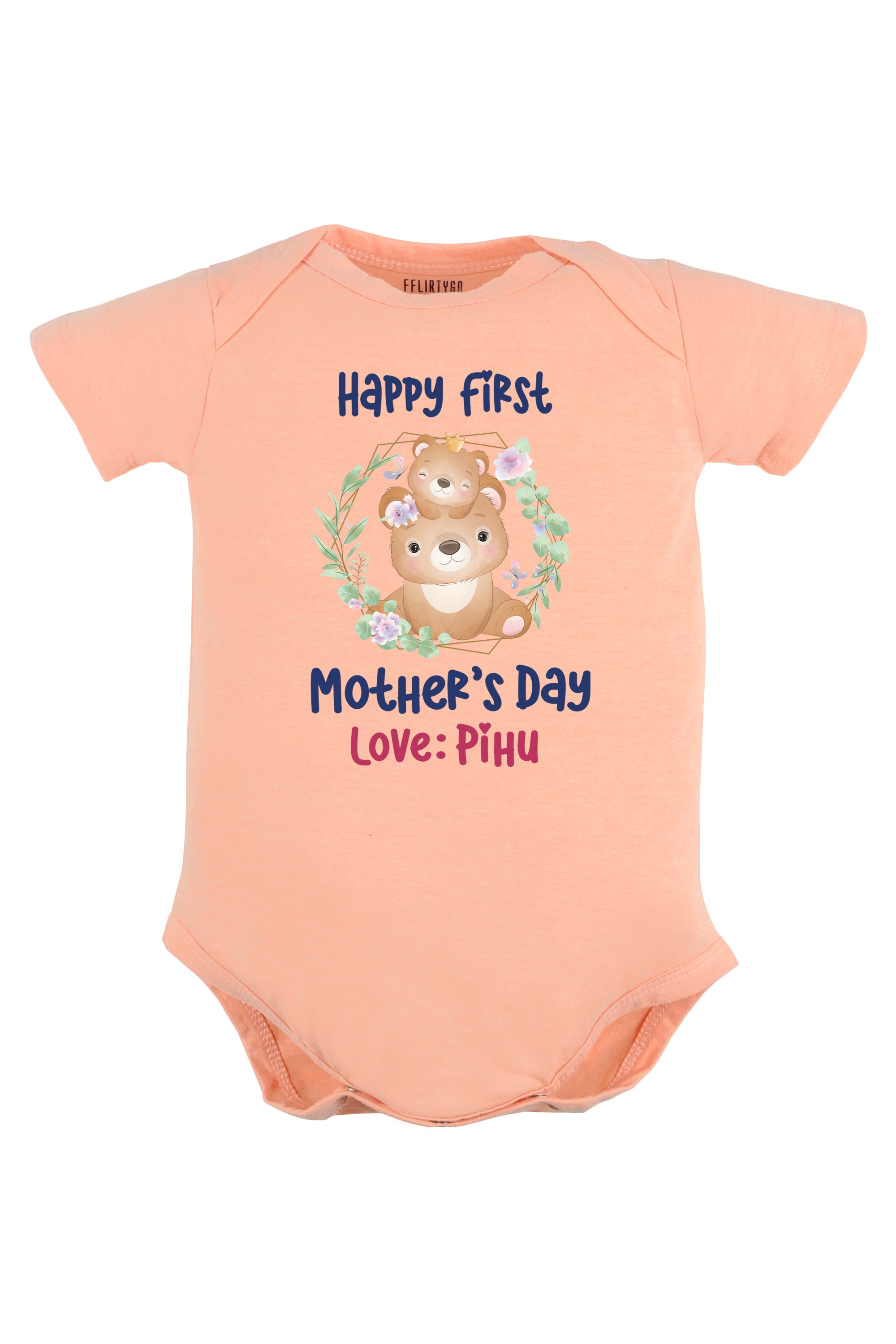 Happy First Mother's Day Baby Romper | Onesies w/ Custom Name