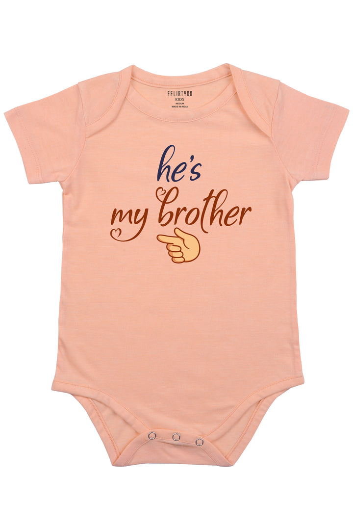 He Is My Brother Baby Romper | Onesies