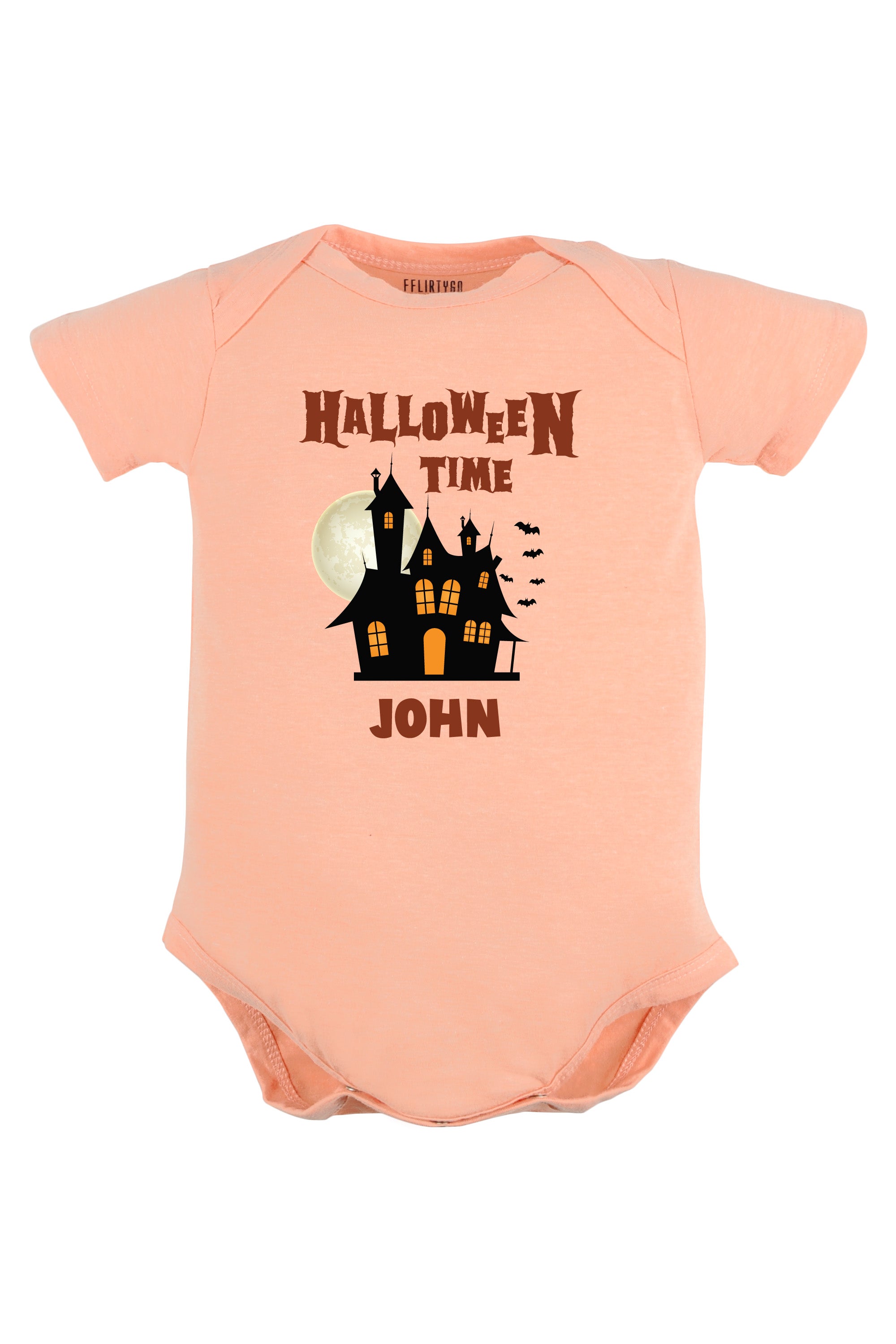 Halloween Time Baby Romper | Onesies w/ Custom Name