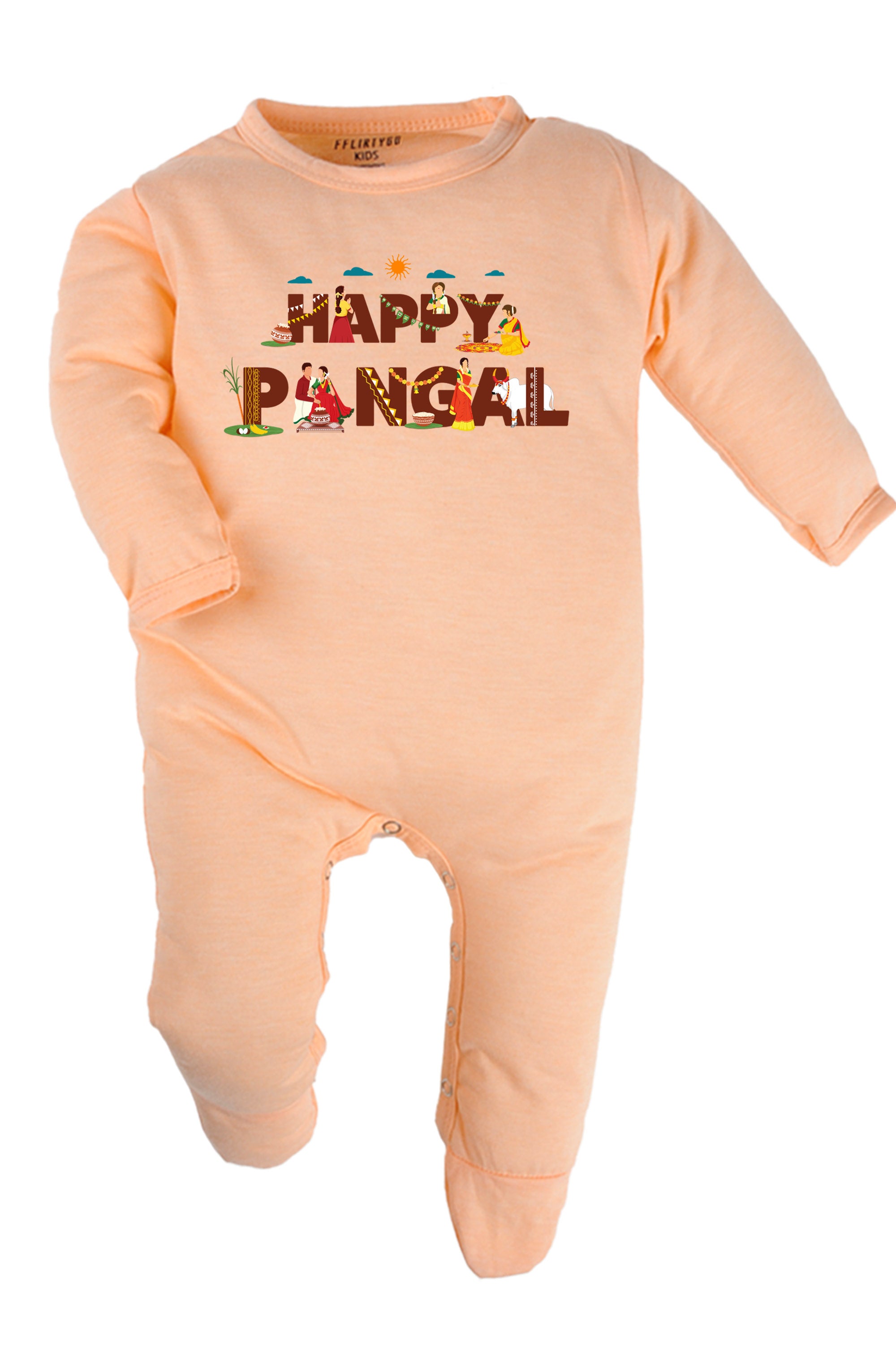 Happy pongal Rituals Baby Romper | Onesies