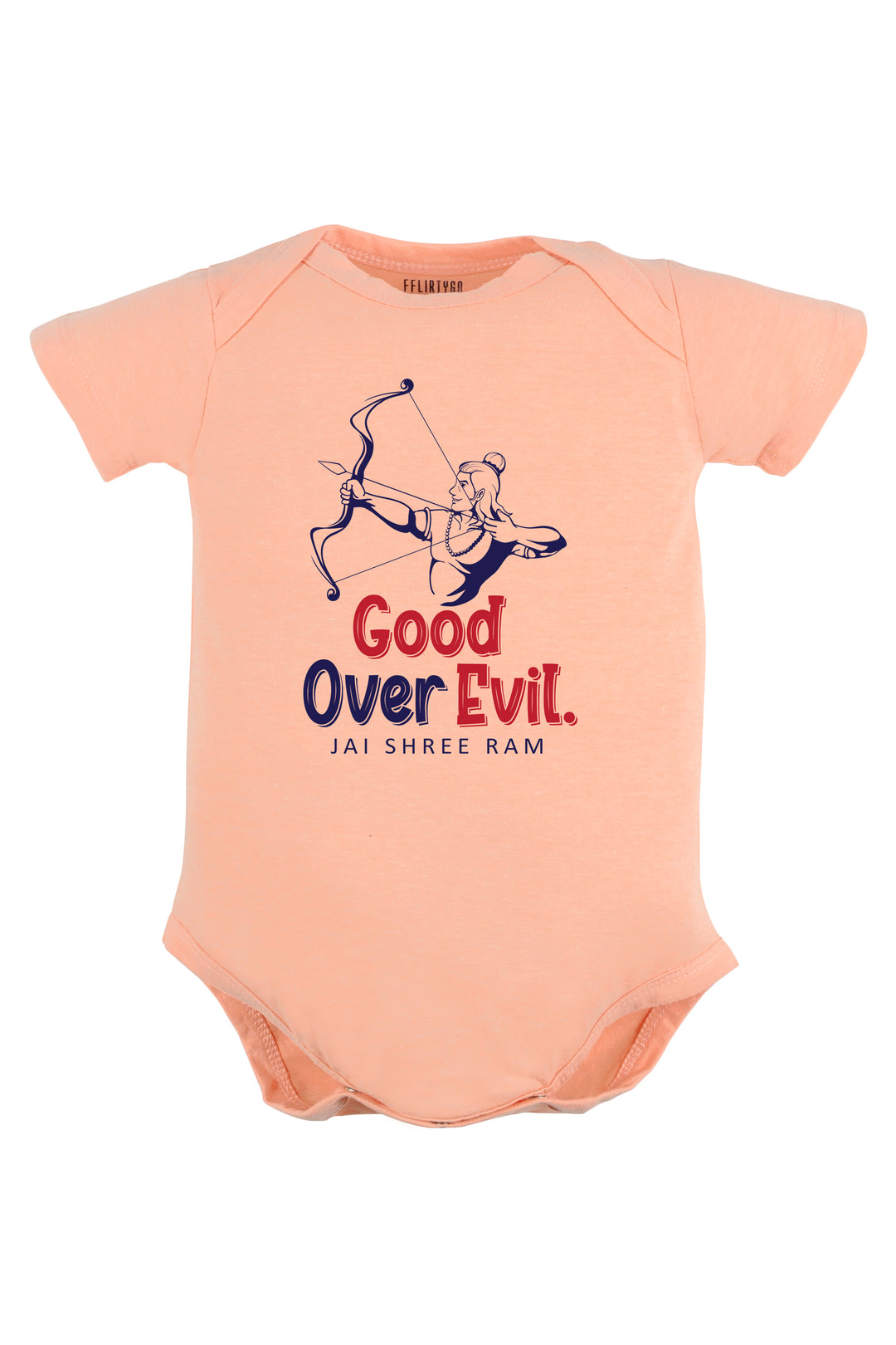 Good Over Evil Jai Shree Ram Baby Romper | Onesies