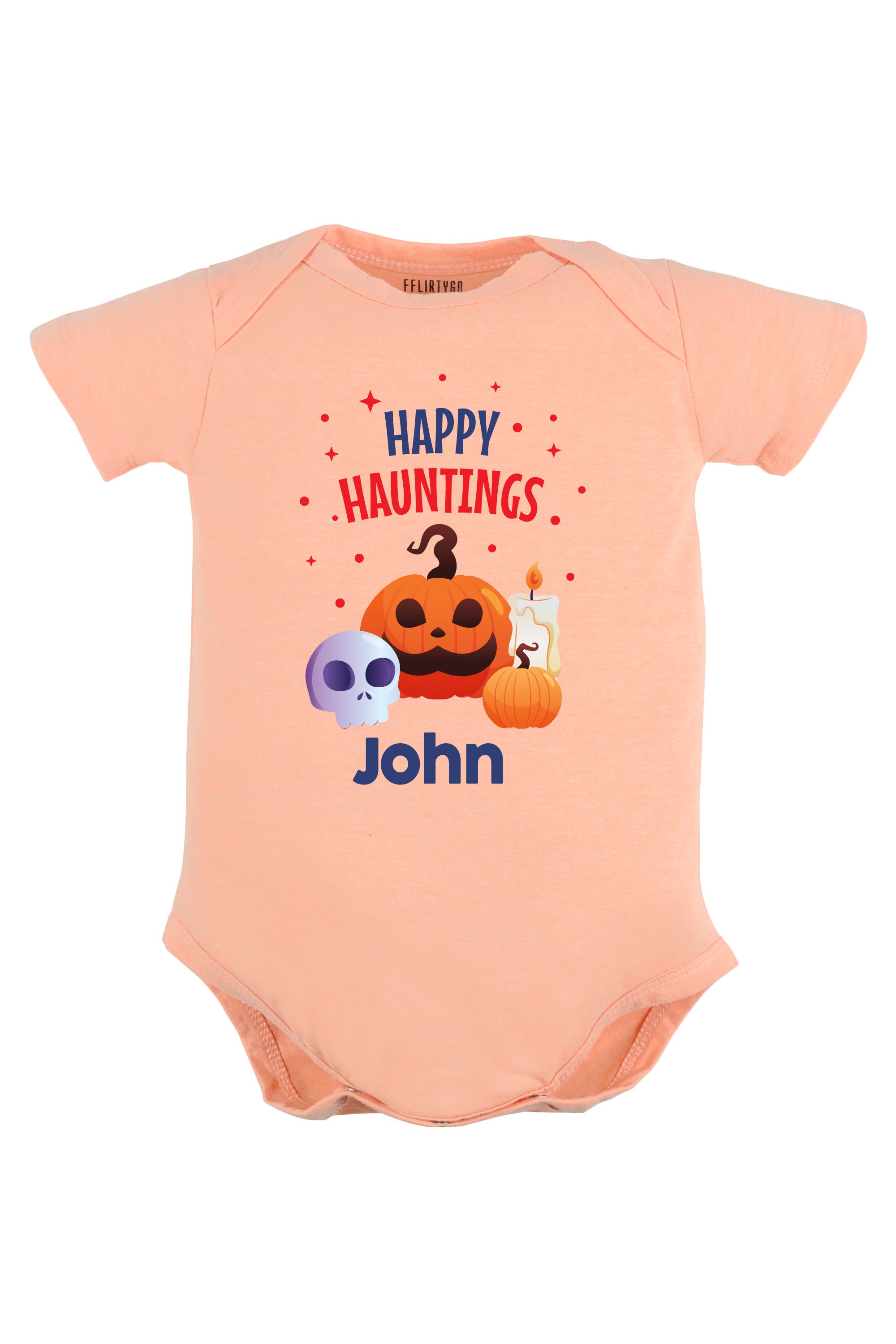 Happy Hauntings Baby Romper | Onesies w/ Custom Name