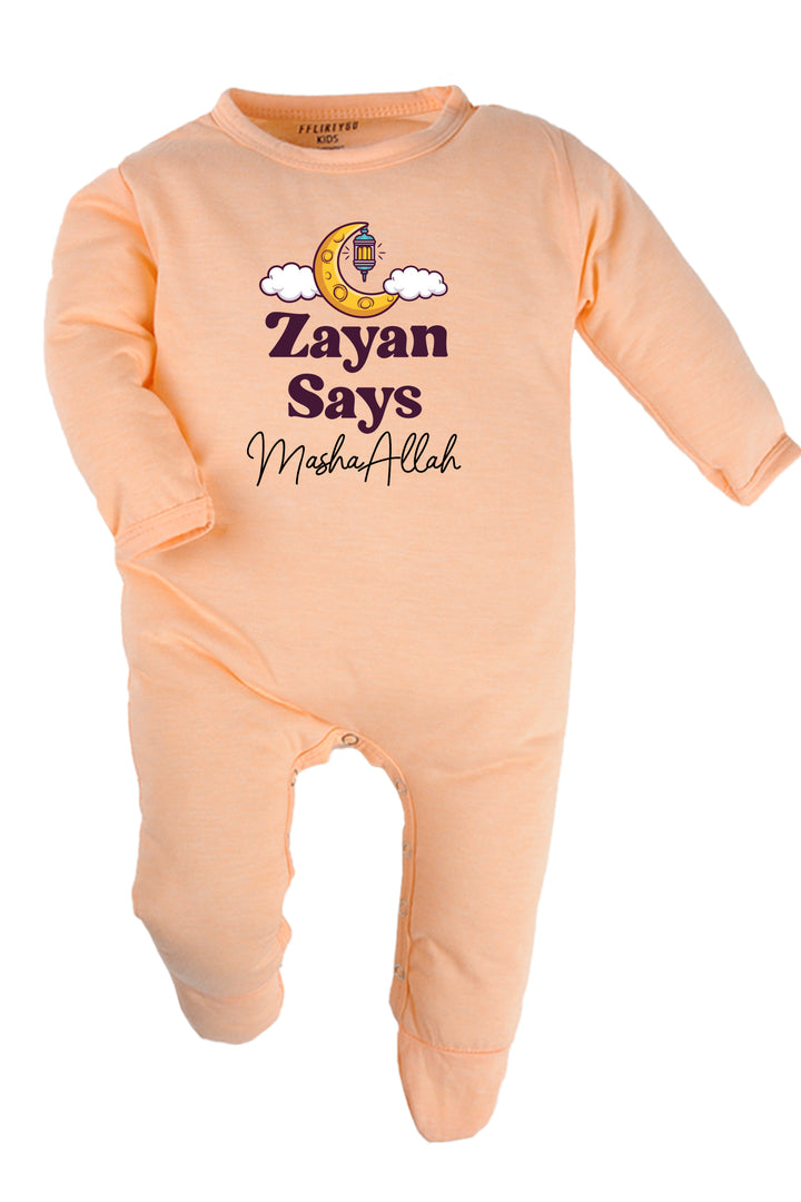 Say MashaAllah Baby Romper | Onesies w/ Custom Name