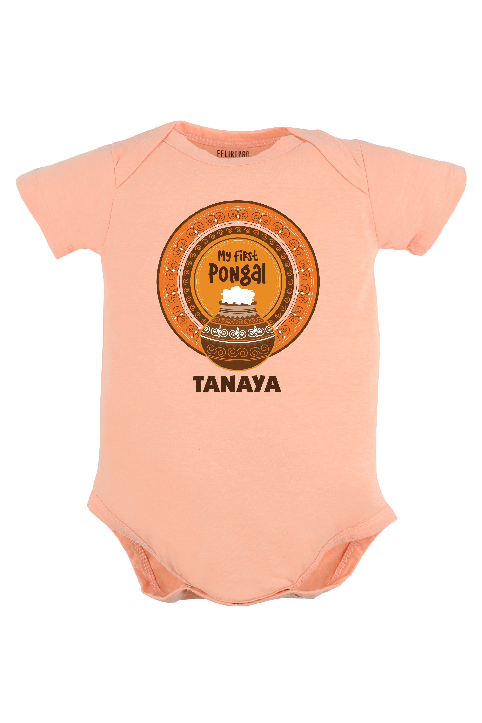 My first Pongal Mandala Baby Romper | Onesies w/ Custom Name