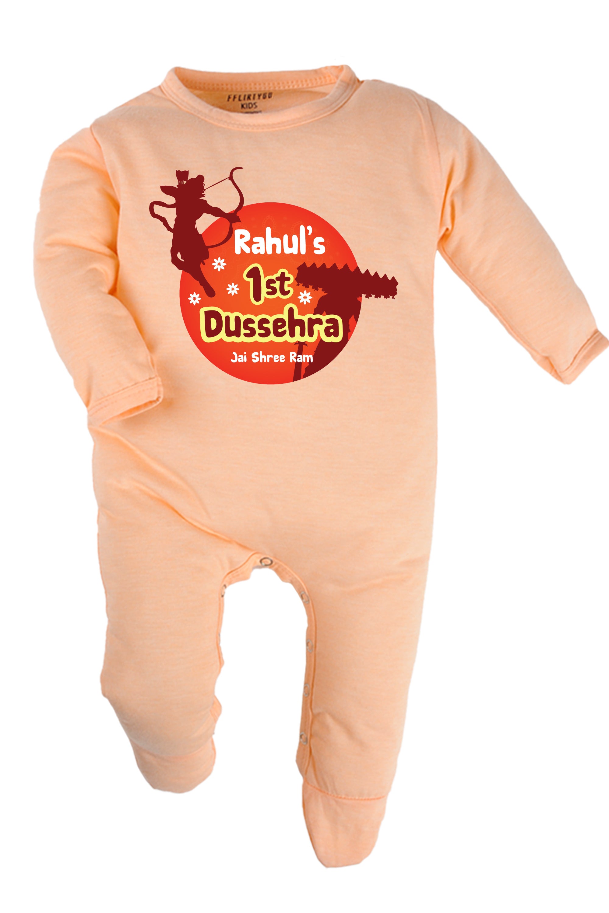 My 1st Dussehra Jai Shree Ram Baby Romper | Onesies w/ Custom Name