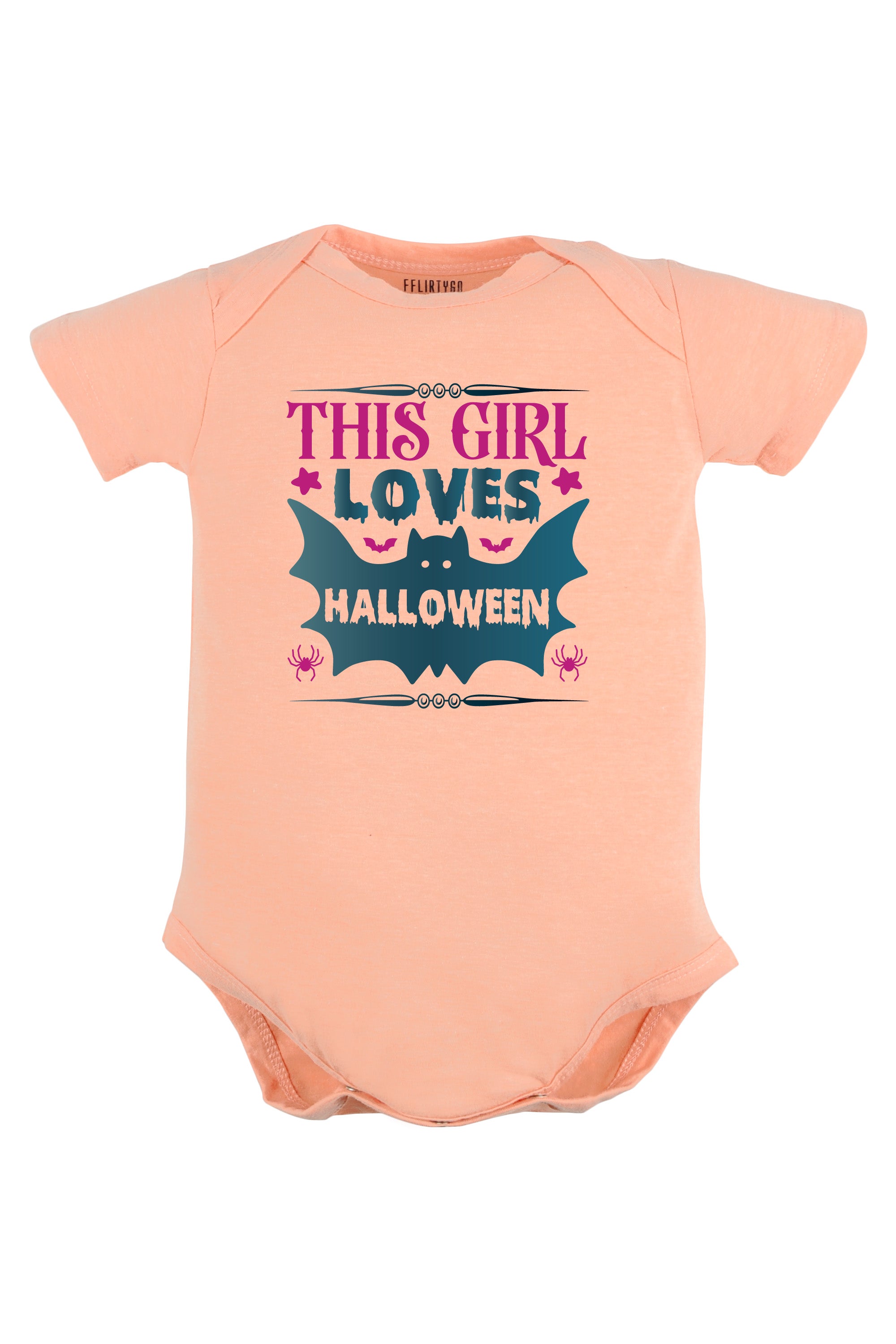 This Girl Loves Halloween Baby Romper | Onesies