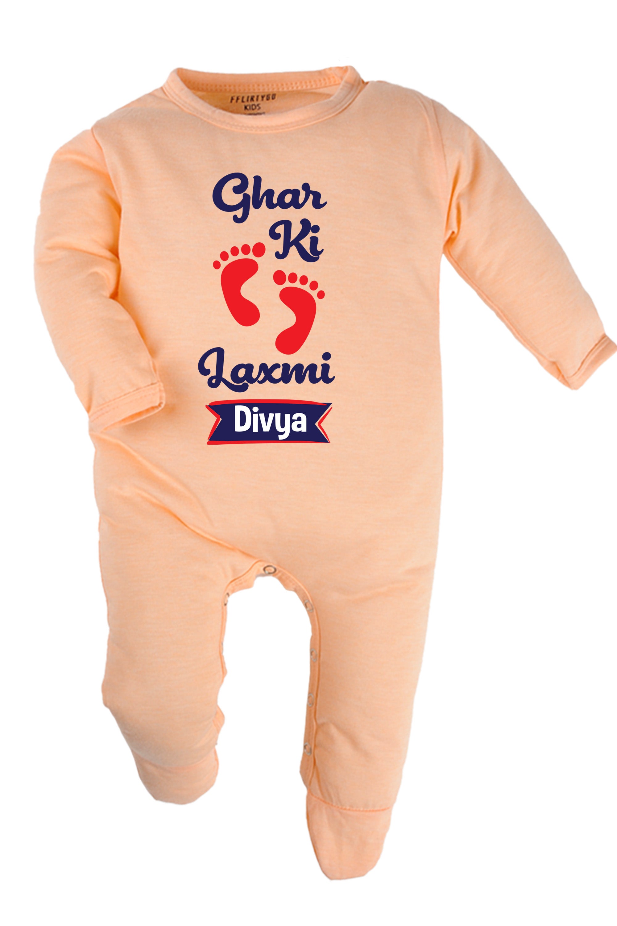 Ghar Ki Laxmi Baby Romper | Onesies w/ Custom Name