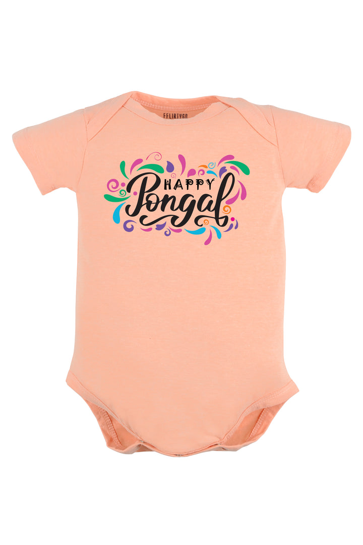 Happy Pongal Splash Baby Romper | Onesies