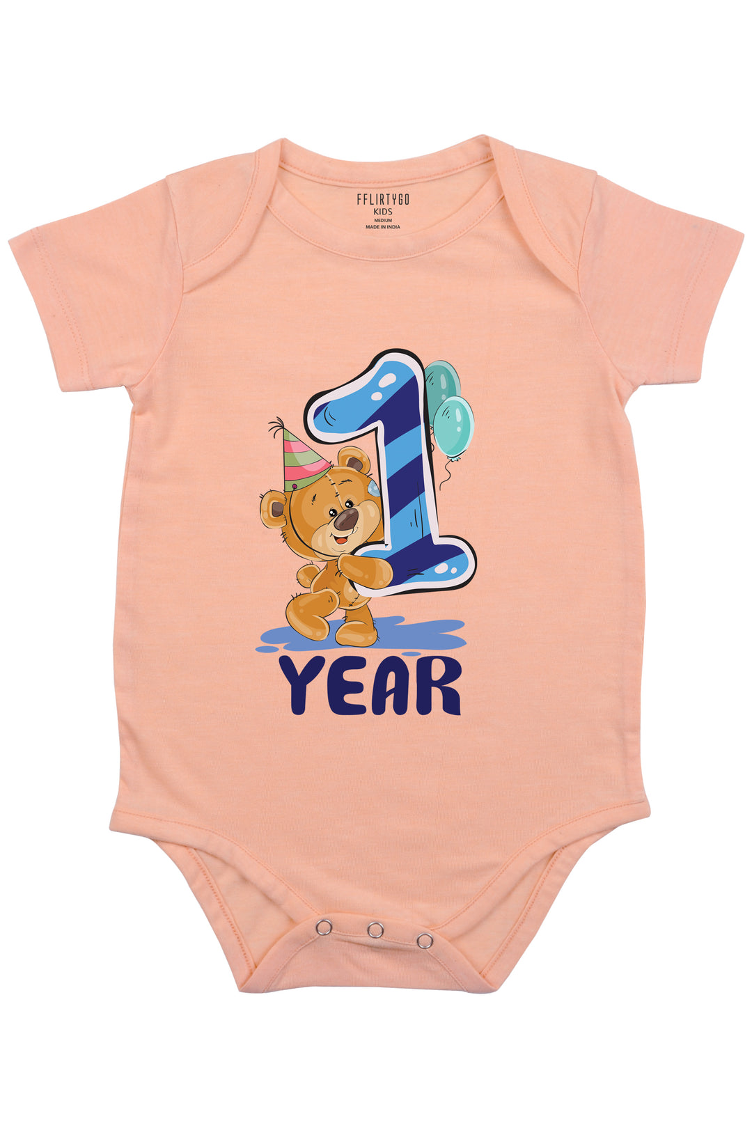 Happy One Year Milestone Baby Romper | Onesies w/ Custom Name