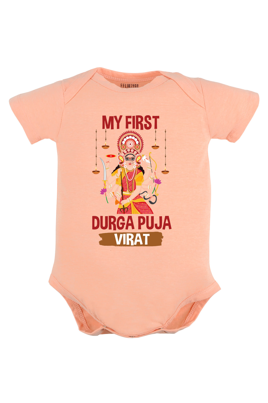 My First Durga Puja Baby Romper | Onesies w/ Custom Name