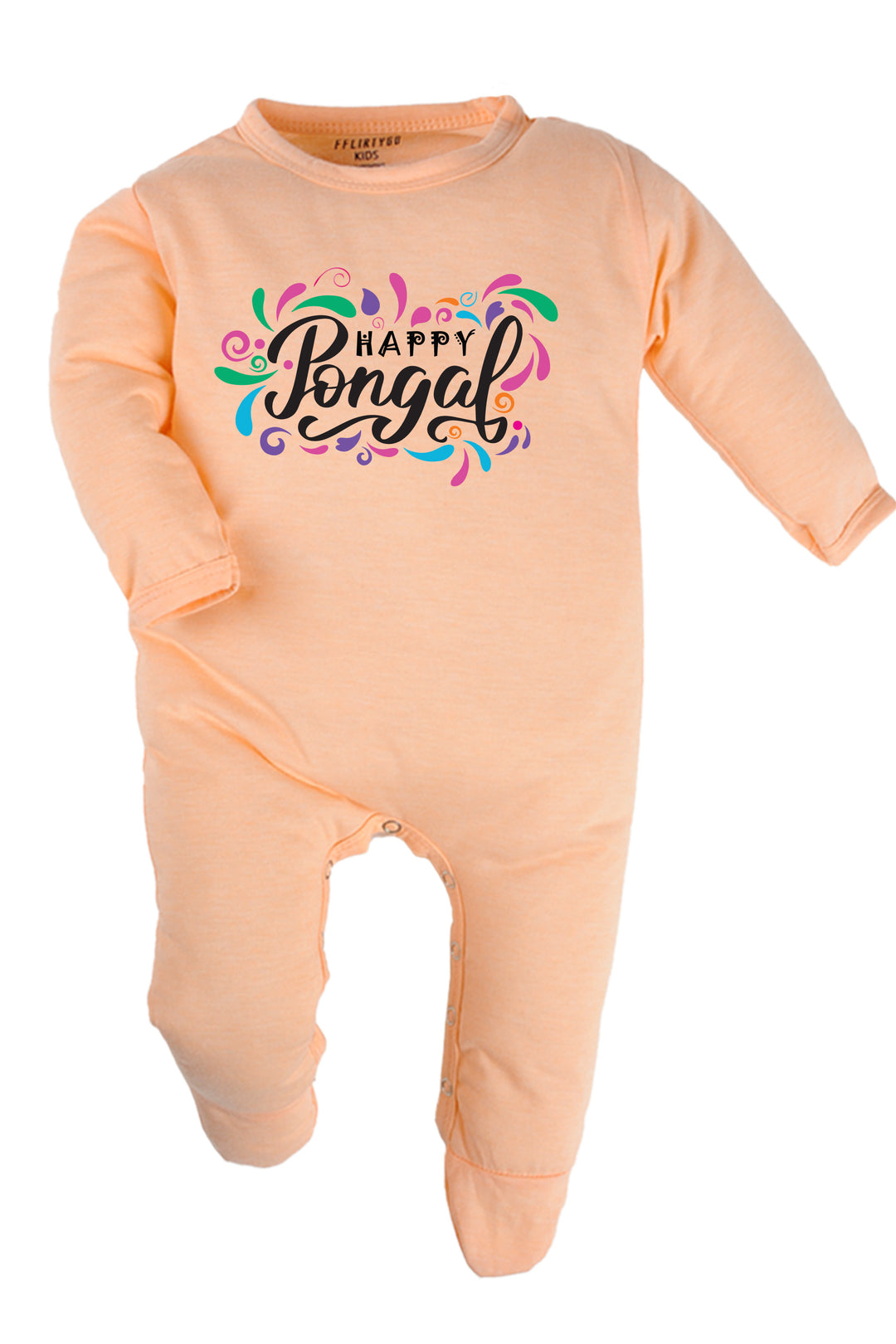 Happy Pongal Splash Baby Romper | Onesies