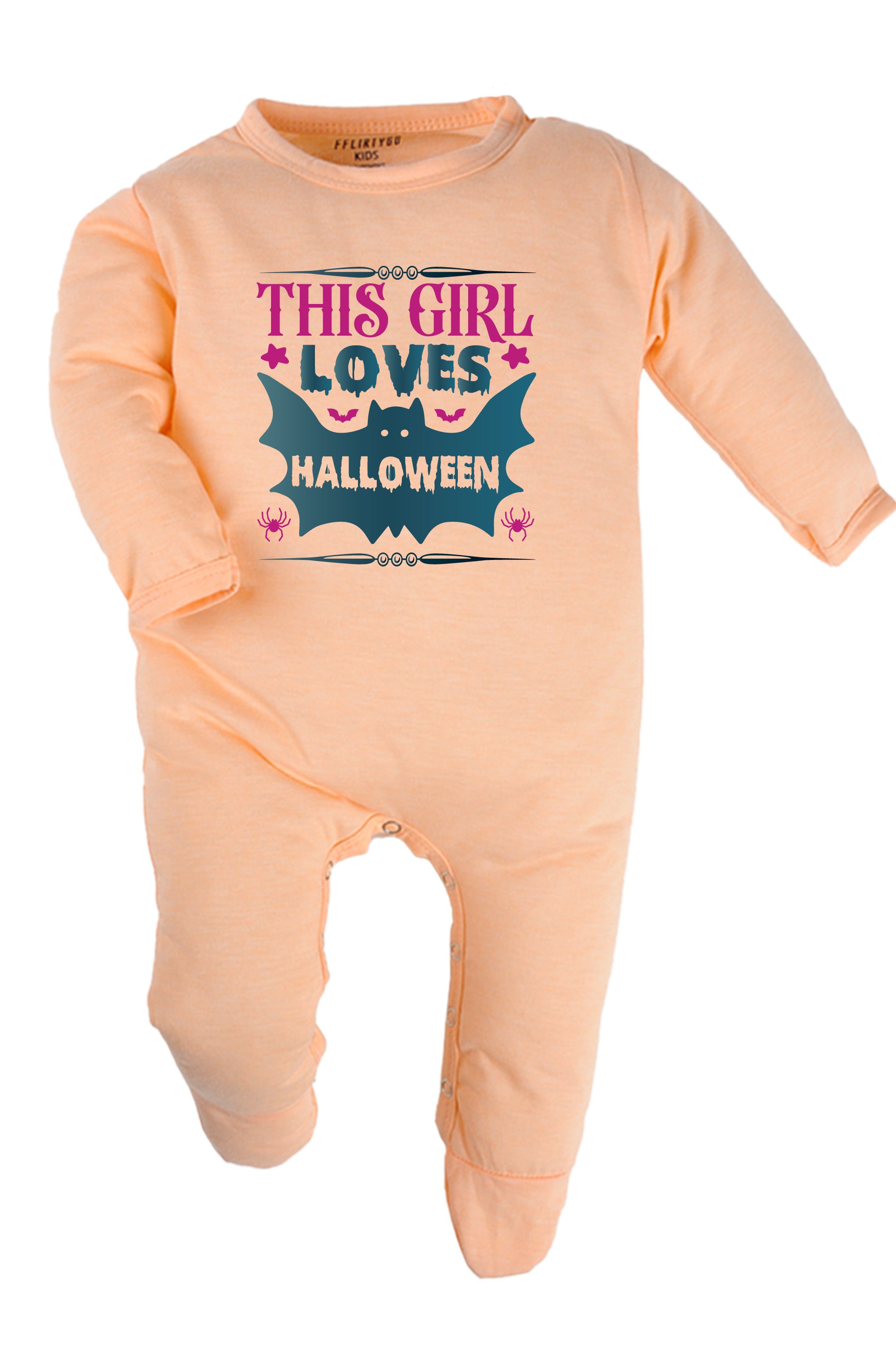 This Girl Loves Halloween Baby Romper | Onesies