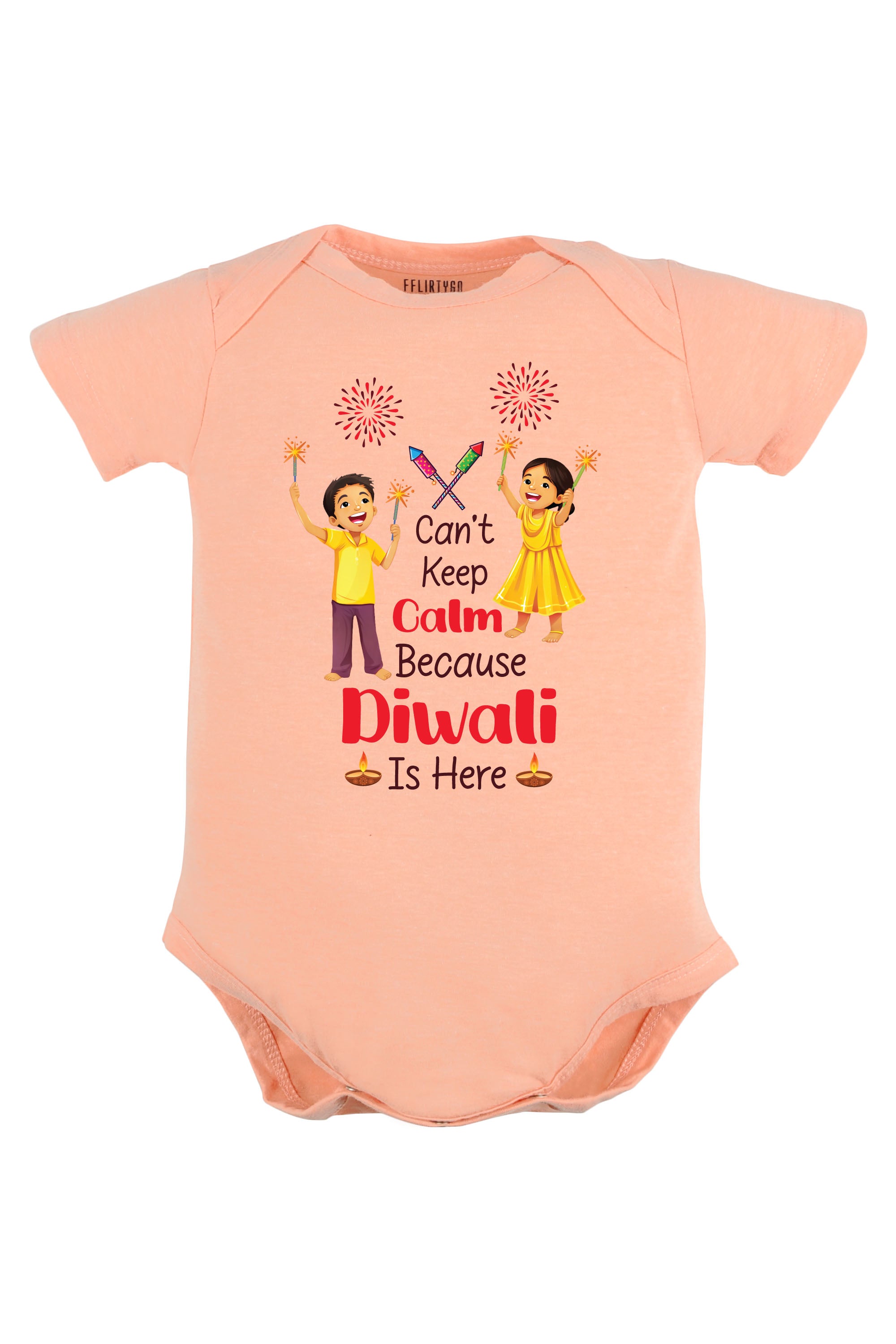 Can't Keep Calm Because Diwali Is Here Baby Romper | Onesies