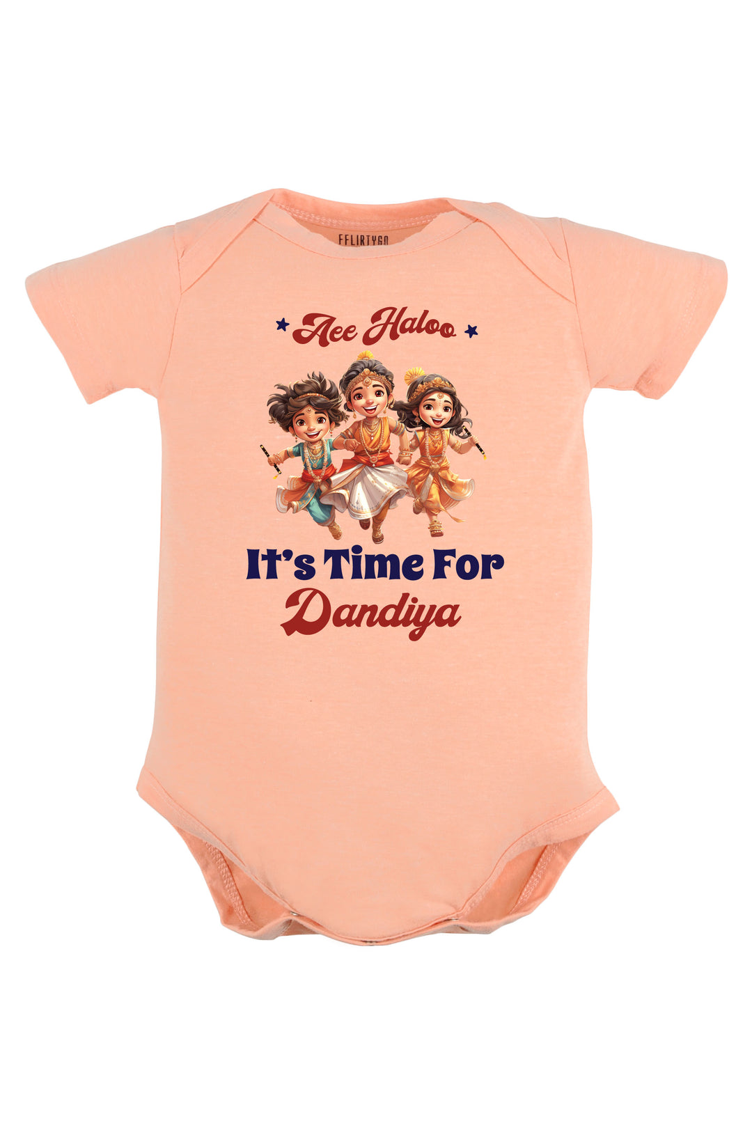 Aee Haloo It's Time For Dandiya Baby Romper | Onesies