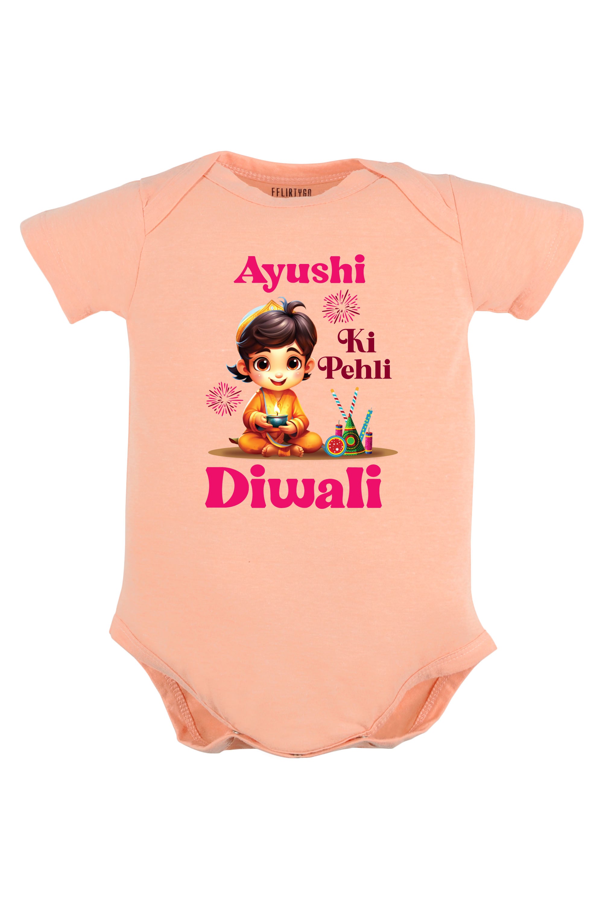 Meri Pehli Diwali Baby Romper | Onesies w/ Custom Name