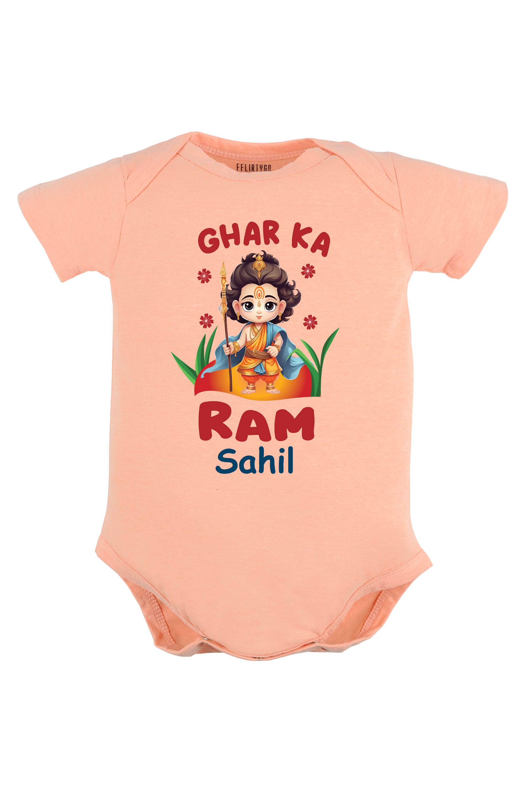 Ghar Ka Ram Baby Romper | Onesies w/ Custom Name