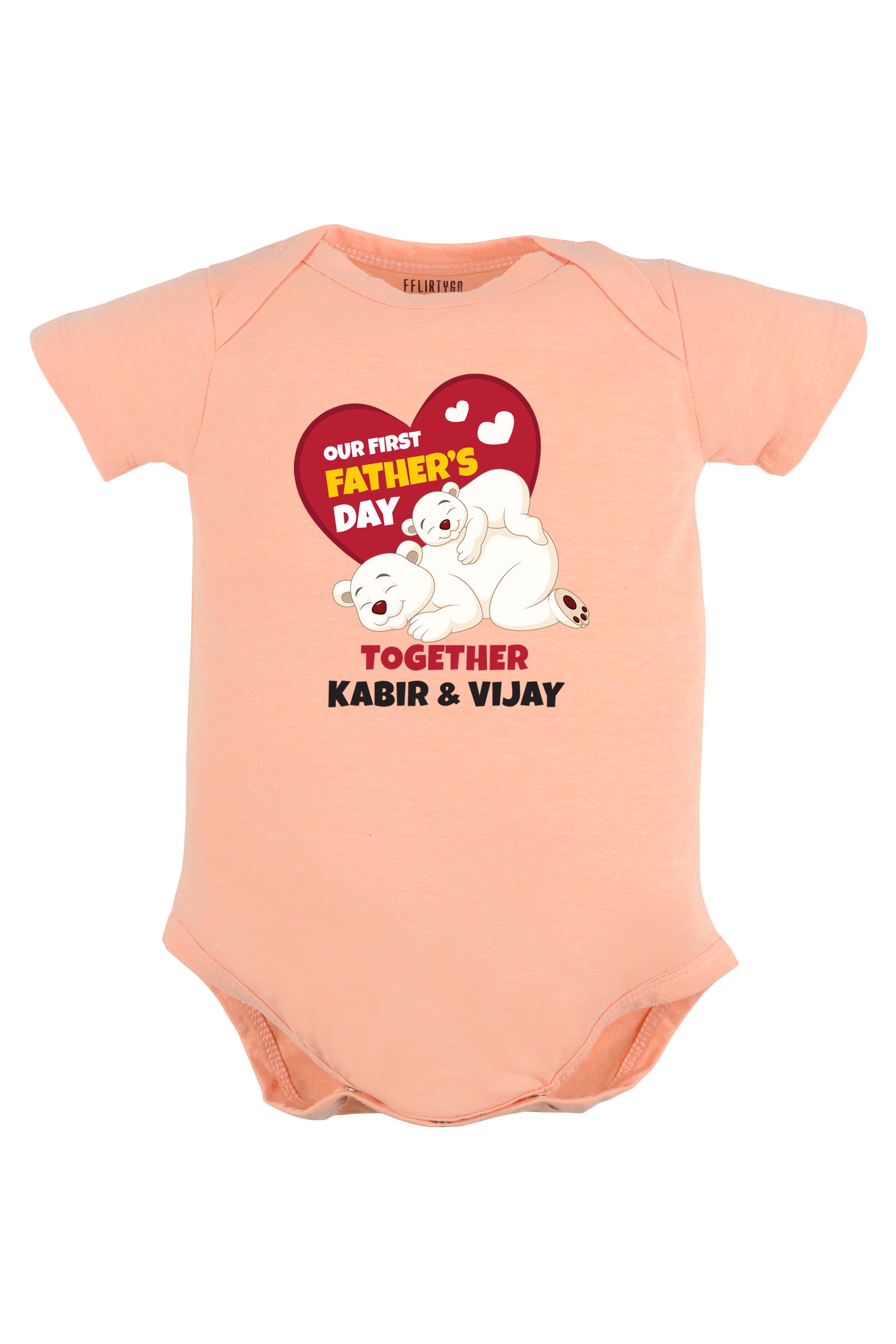 Our First Father's Day Together Baby Romper | Onesies w/ Custom Name