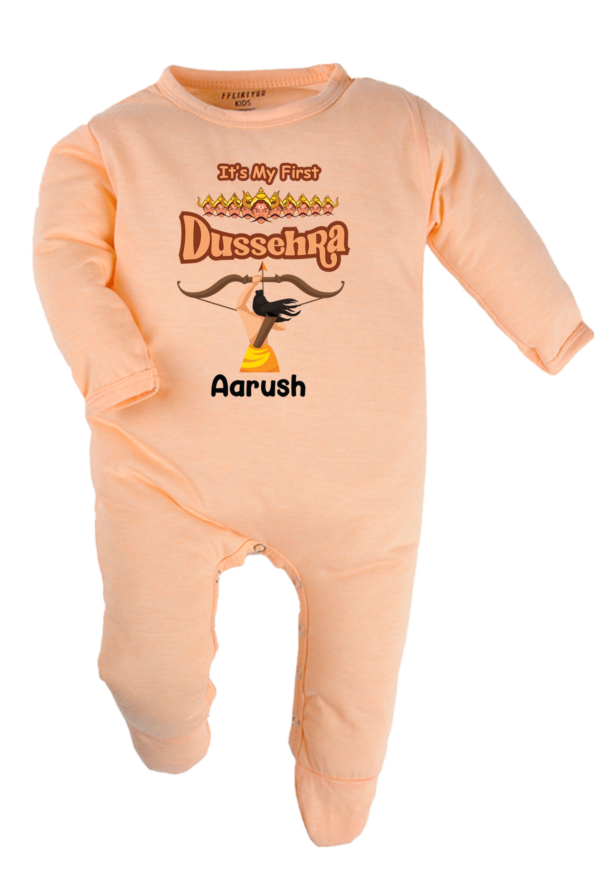 It's My First Dussehra Baby Romper | Onesies w/ Custom Name