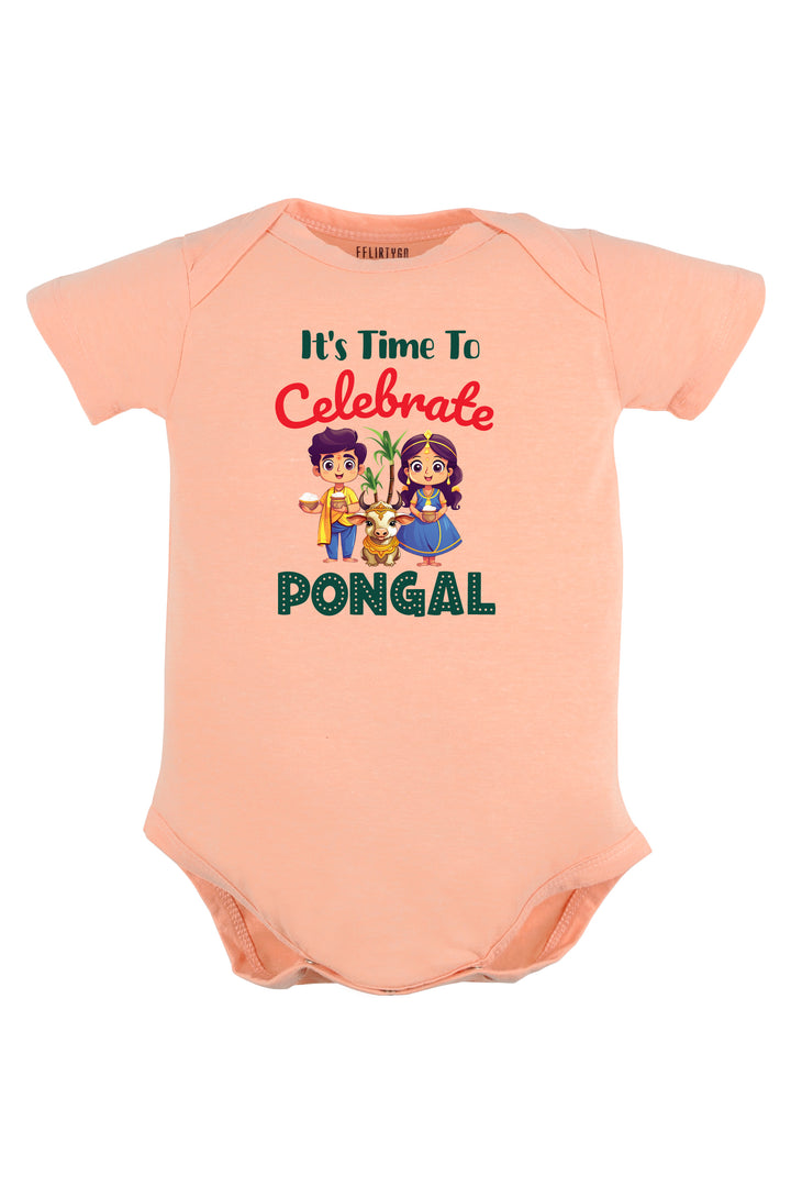 It's Time to Celebrate Pongal Baby Romper | Onesies w/ Custom Name