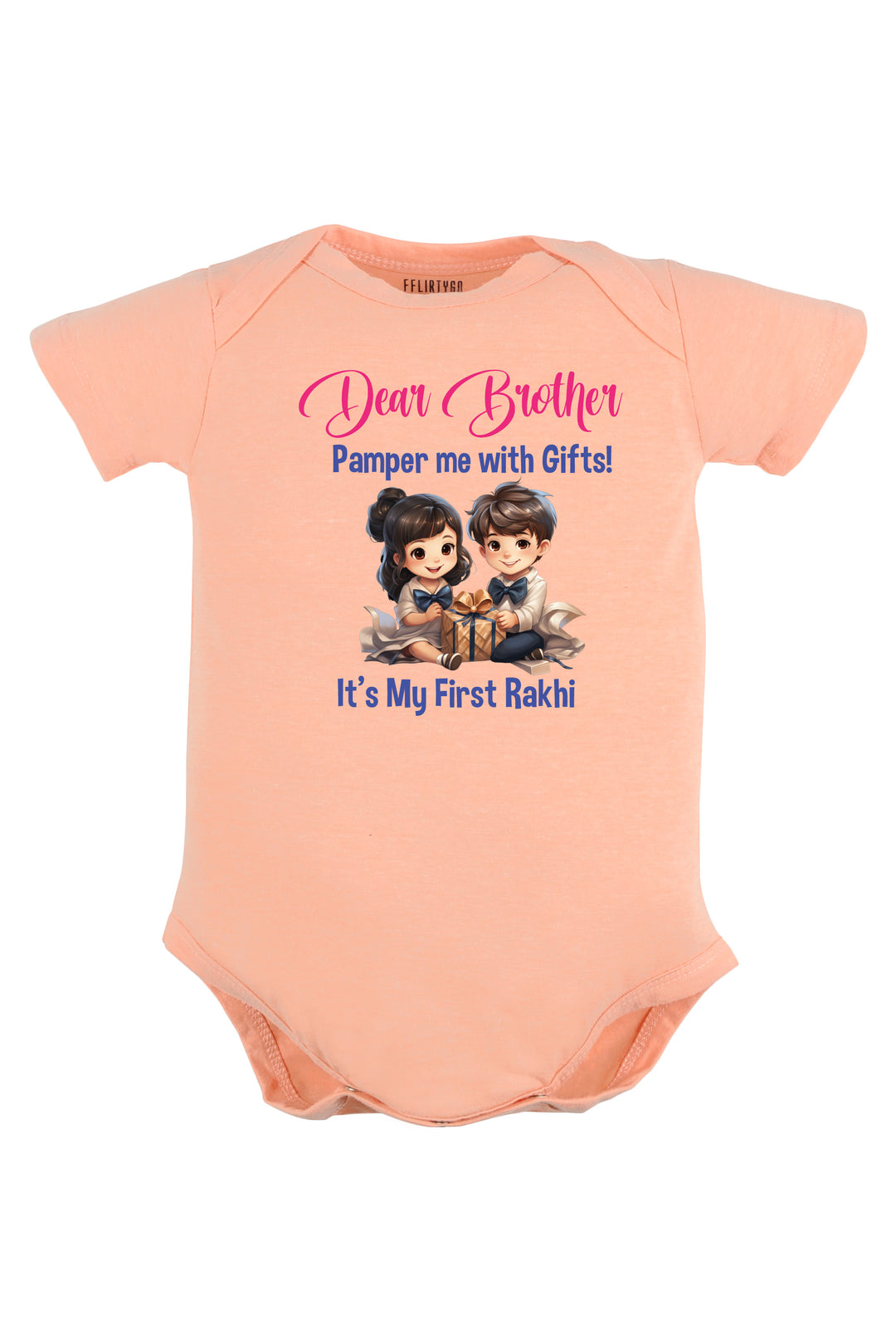 Dear Brother It's My First Rakhi Baby Romper | Onesies