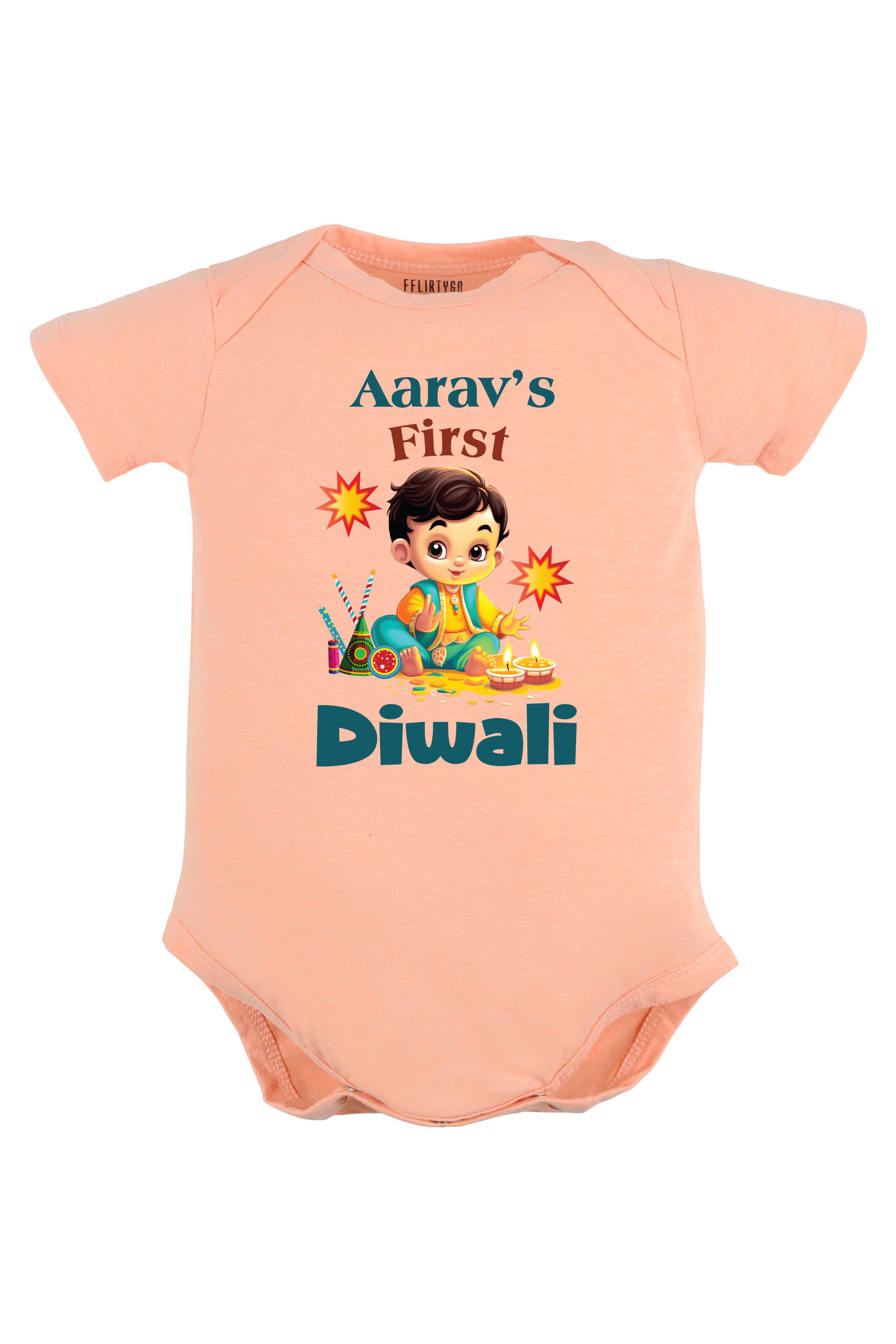 My First Diwali Baby Romper | Onesies w/ Custom Name