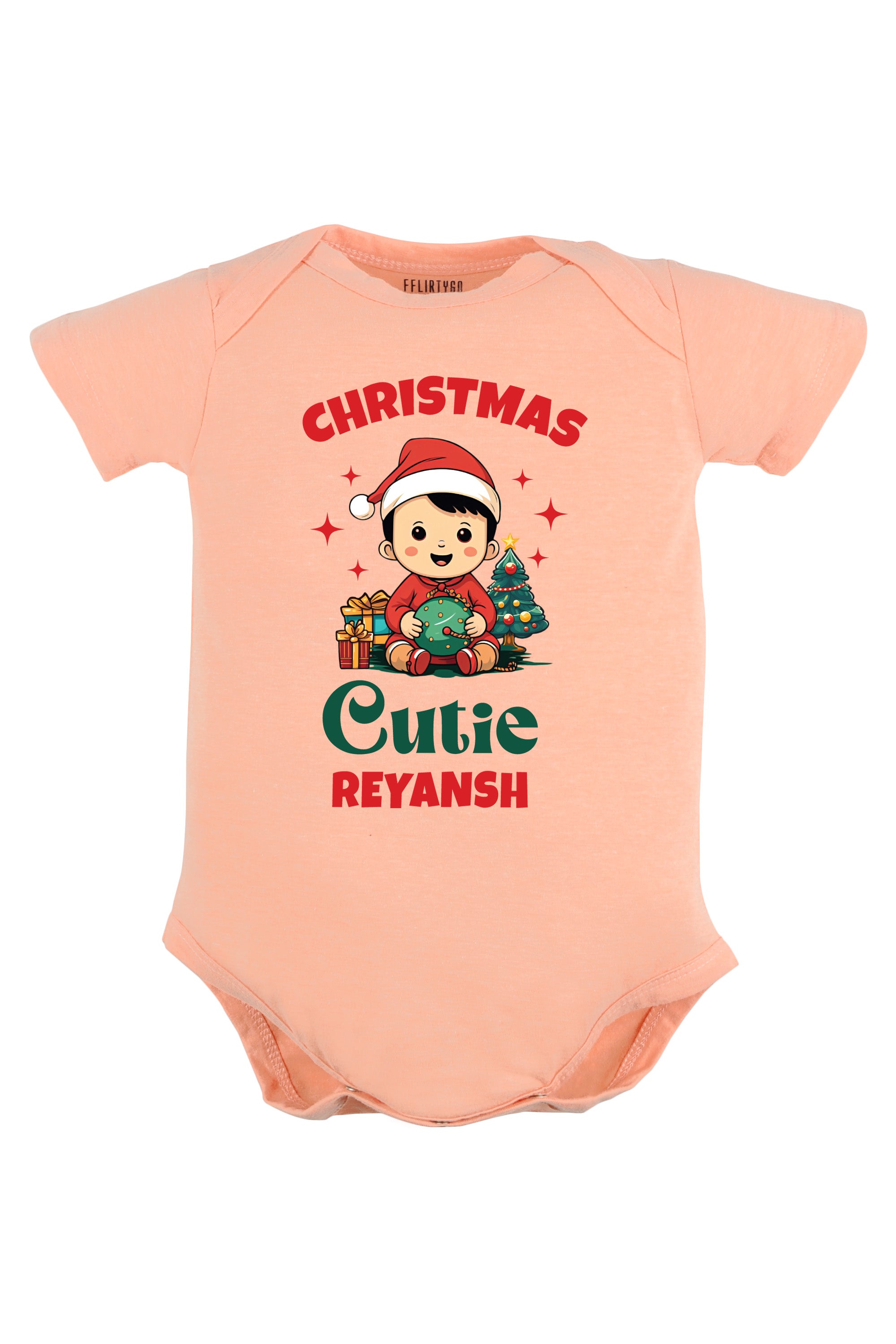 Christmas Cutie Baby Romper | Onesies w/ Custom Name