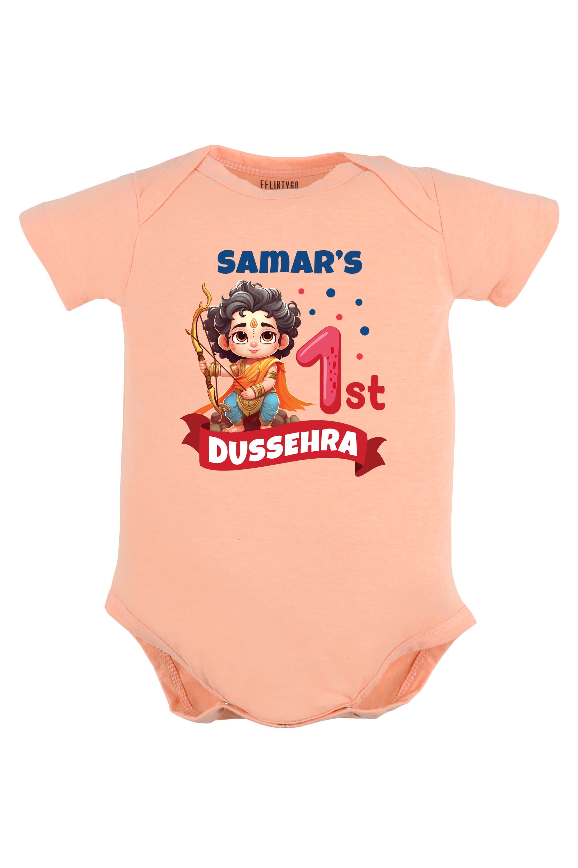 My 1st Dussehra Baby Romper | Onesies w/ Custom Name