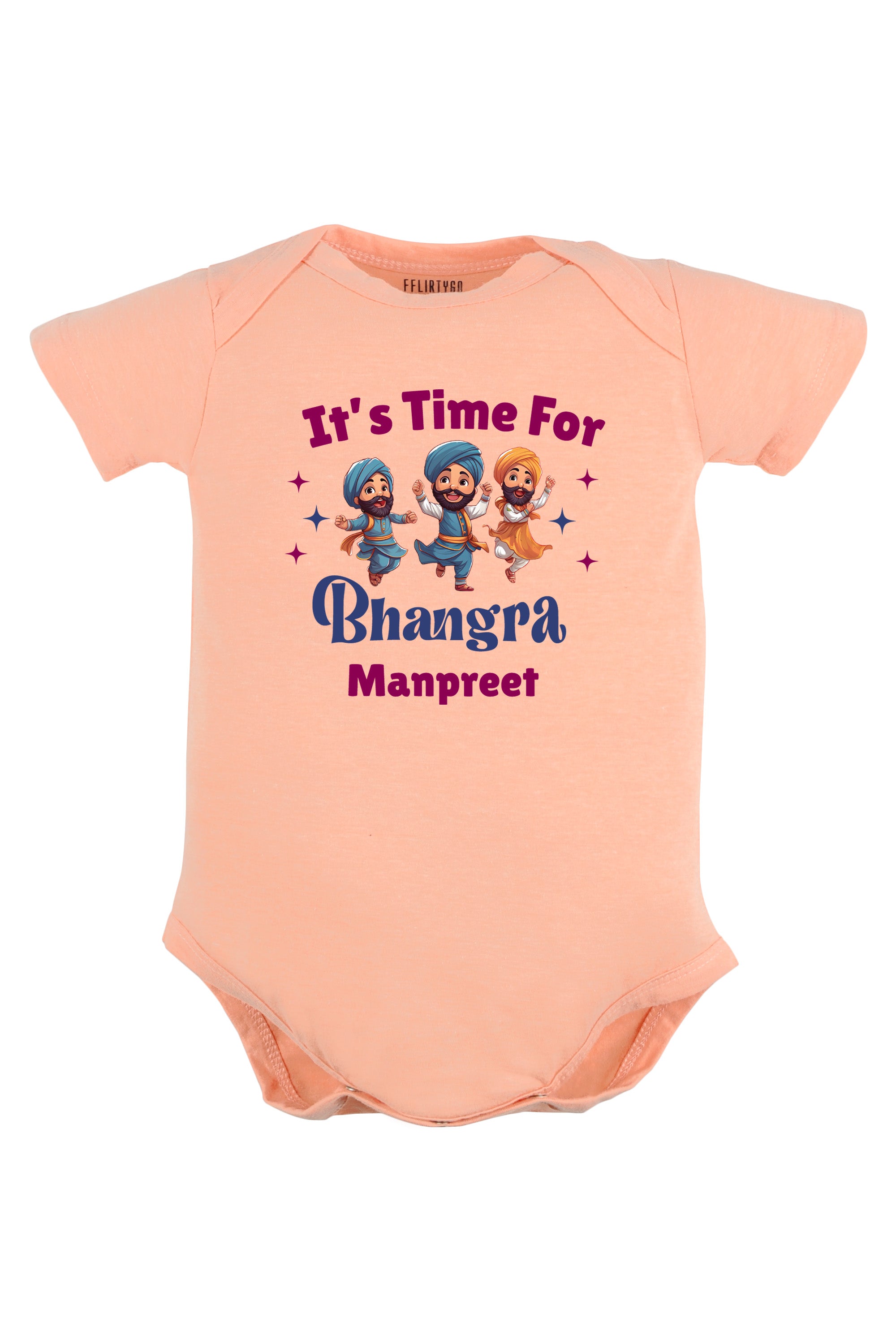 It's Time For Bhangra Baby Romper | Onesies w/ Custom Name