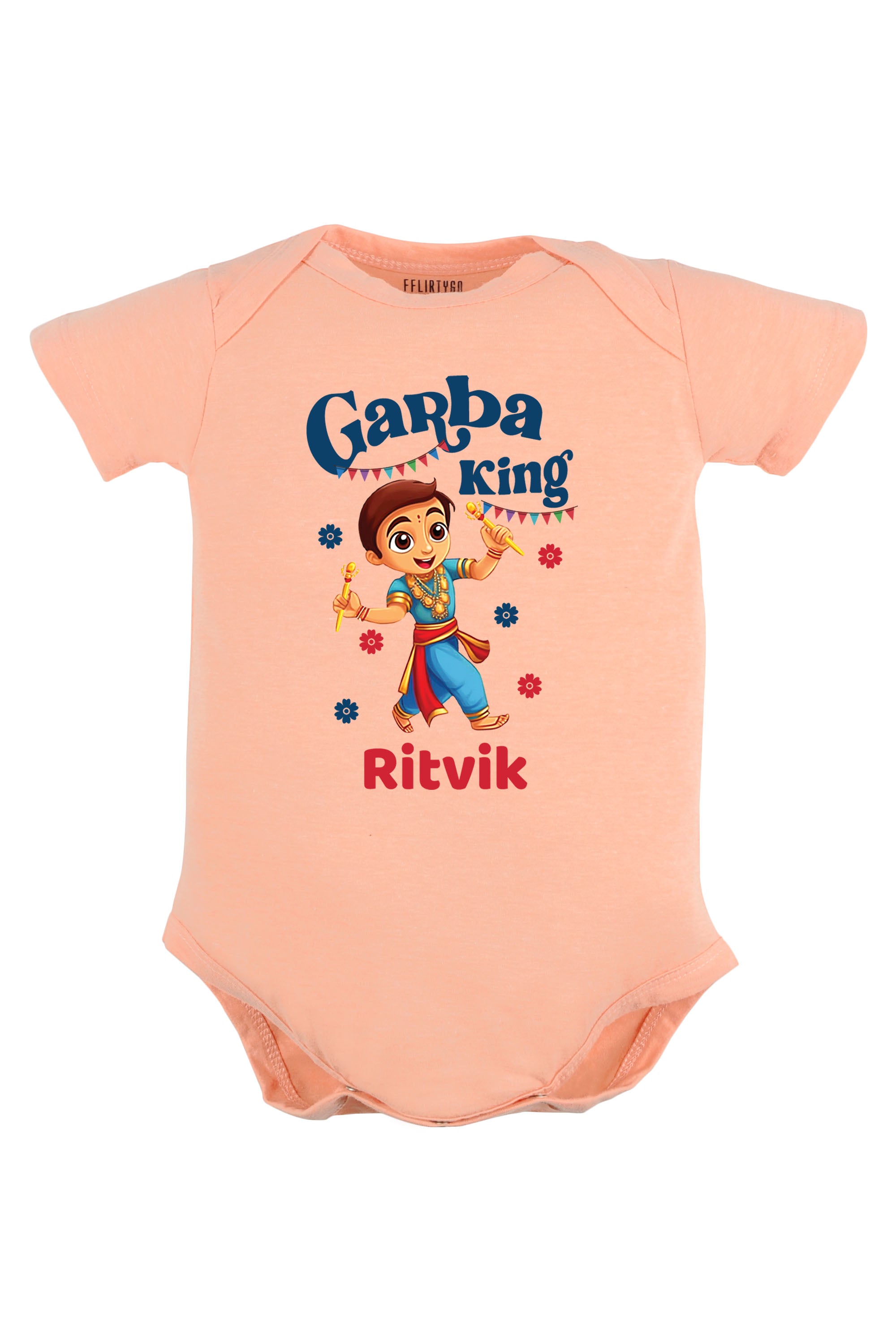 Garba King Baby Romper | Onesies w/ Custom Name