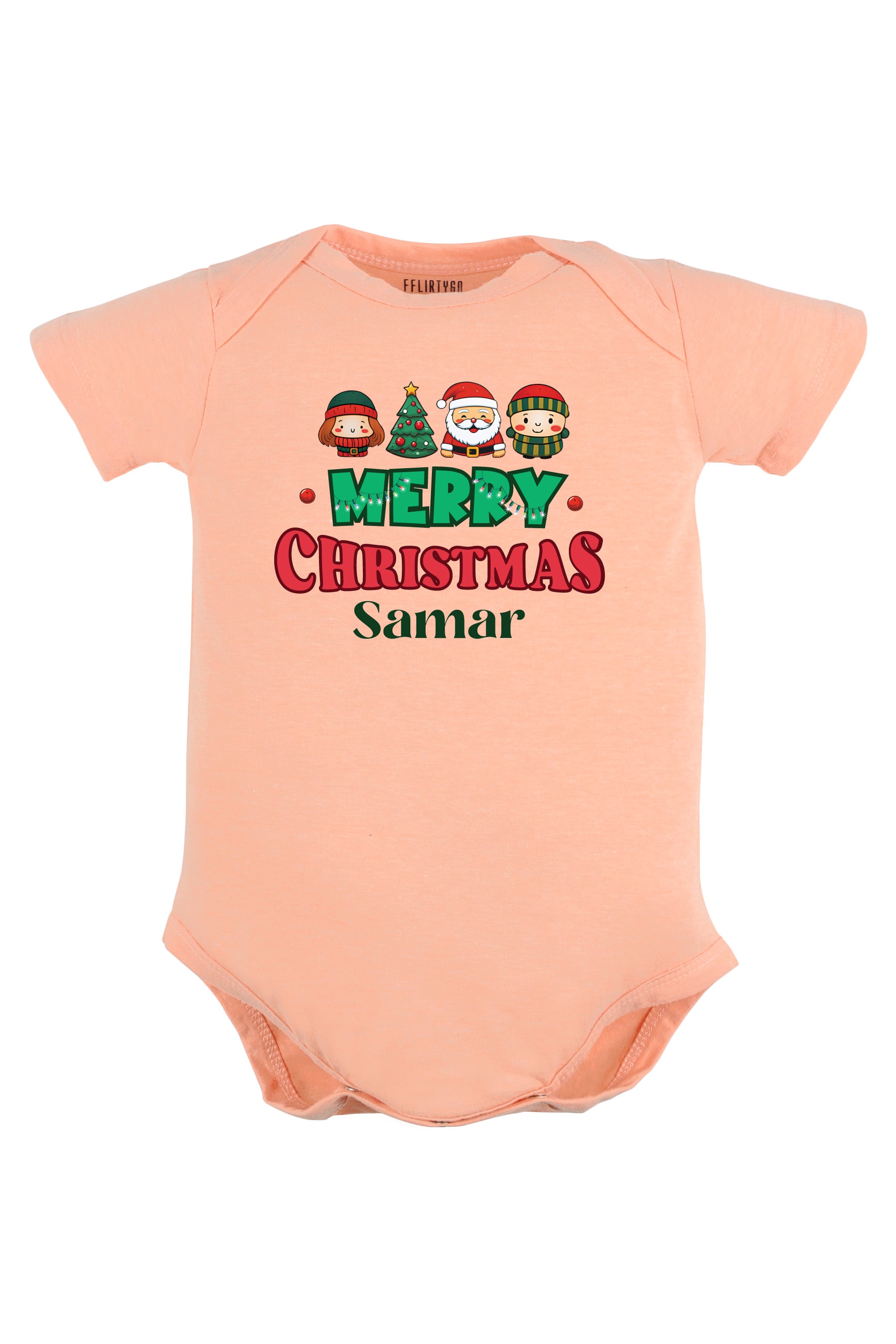 Merry Christmas Baby Romper | Onesies w/ Custom Name