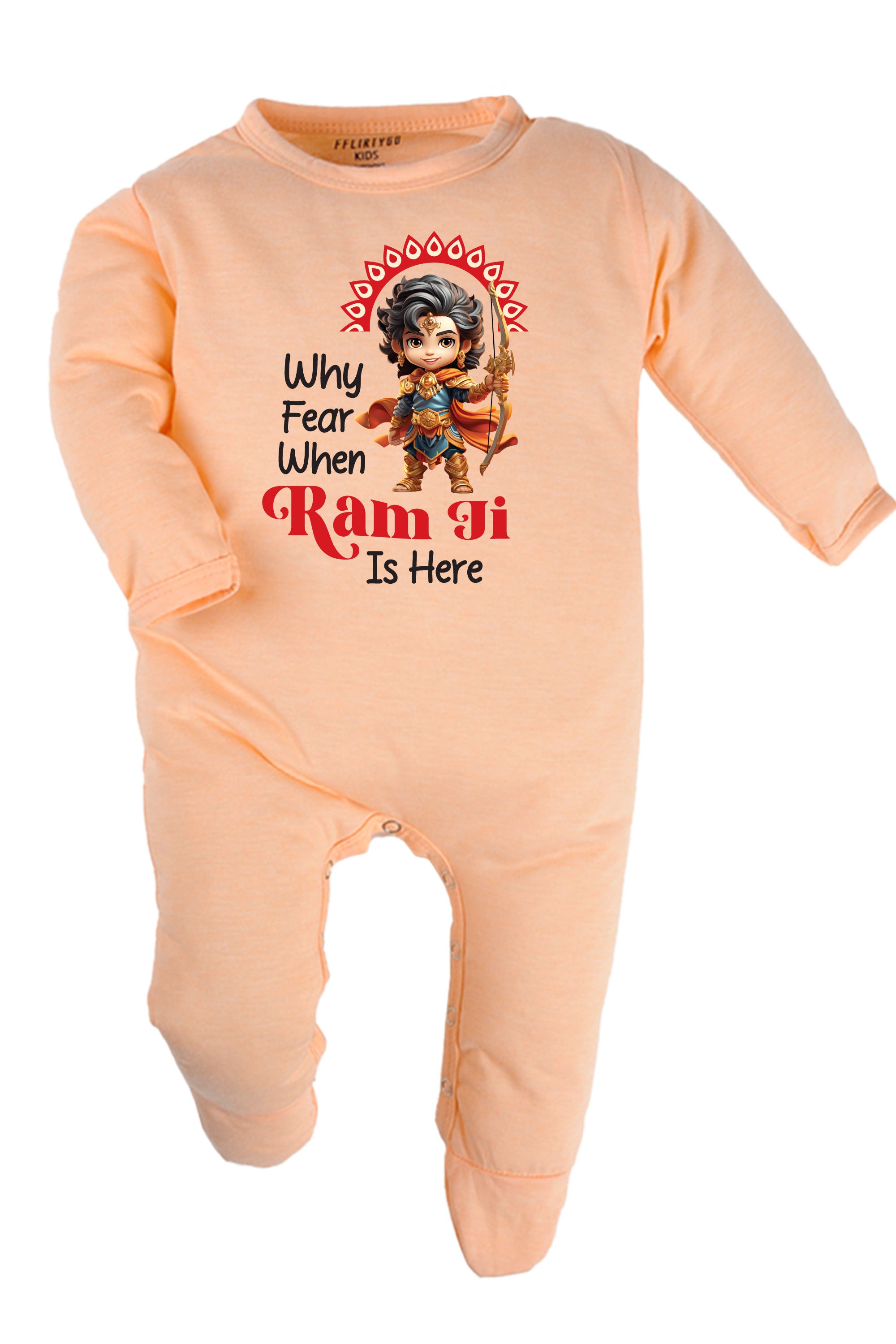 Why Fear When Ram ji Is Here Baby Romper | Onesies