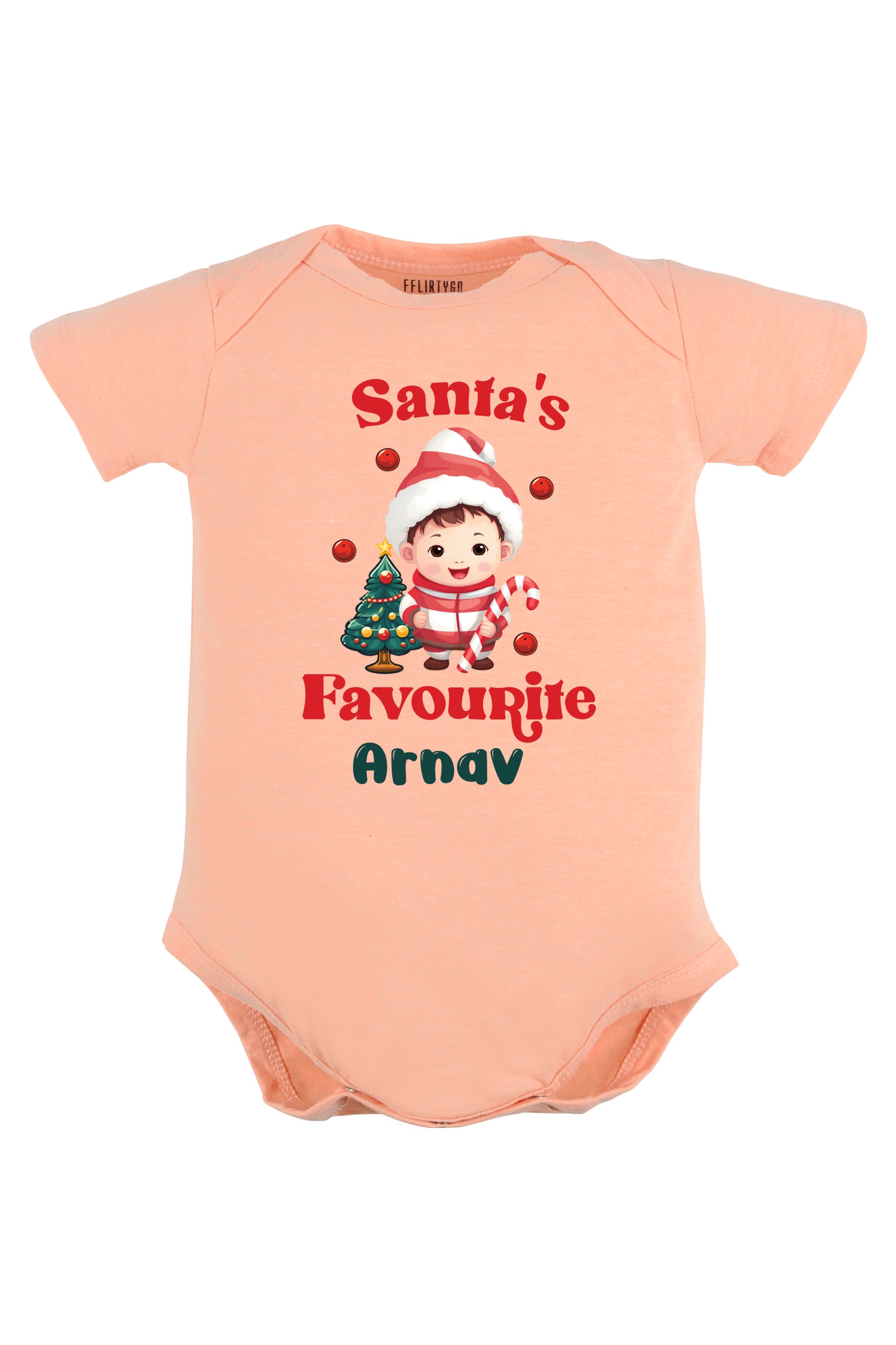 Santa's Favourite Baby Romper | Onesies w/ Custom Name