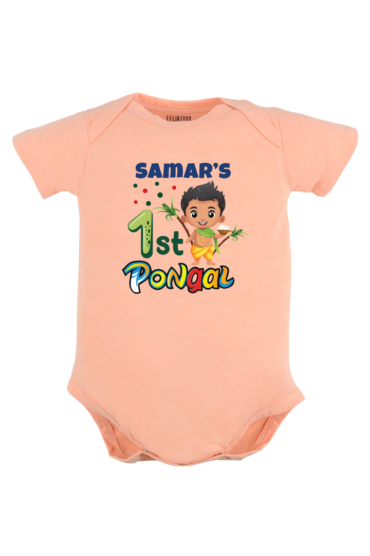 My First pongal with character Baby Romper | Onesies w/ Custom Name