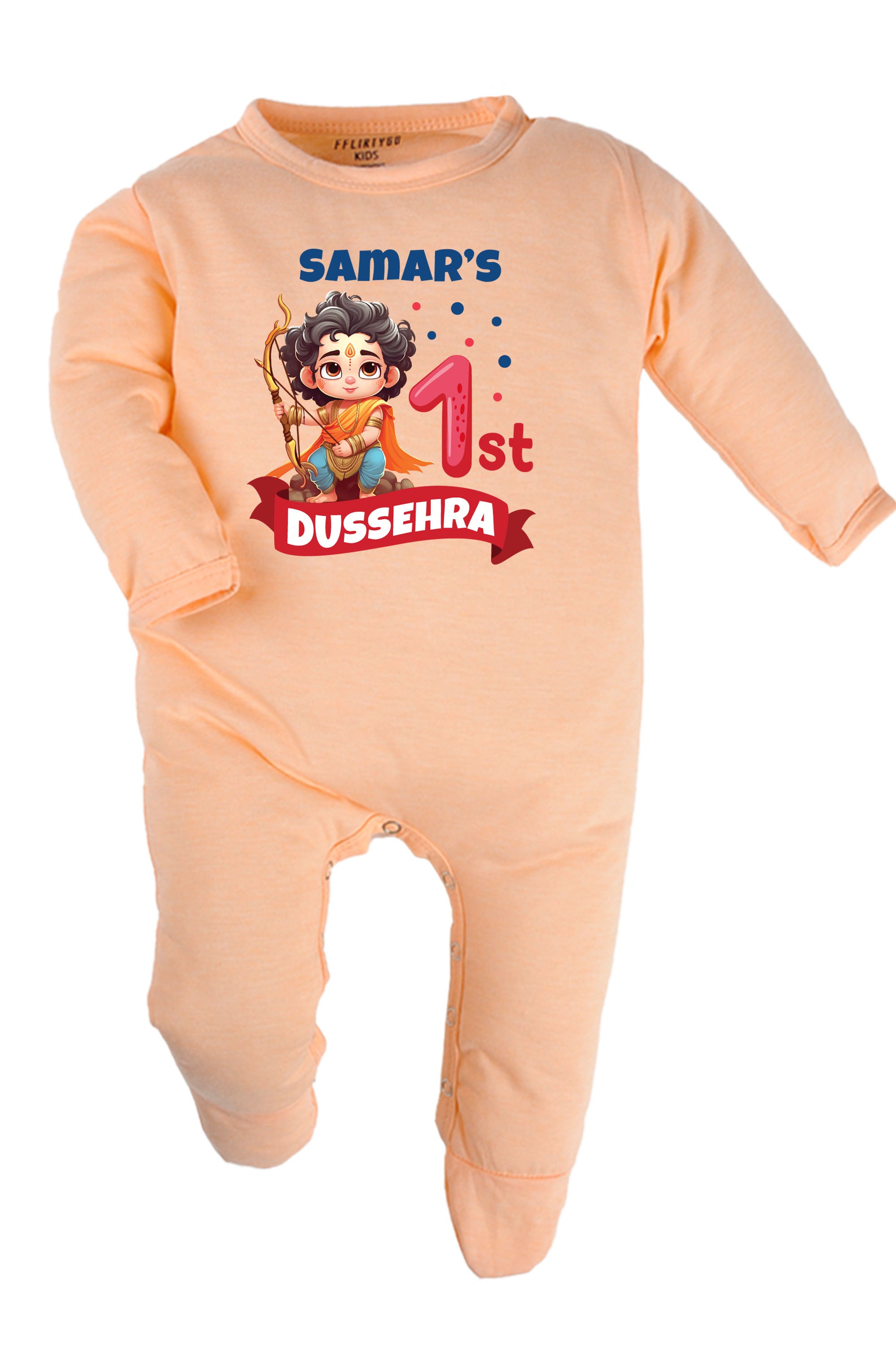 My 1st Dussehra Baby Romper | Onesies w/ Custom Name