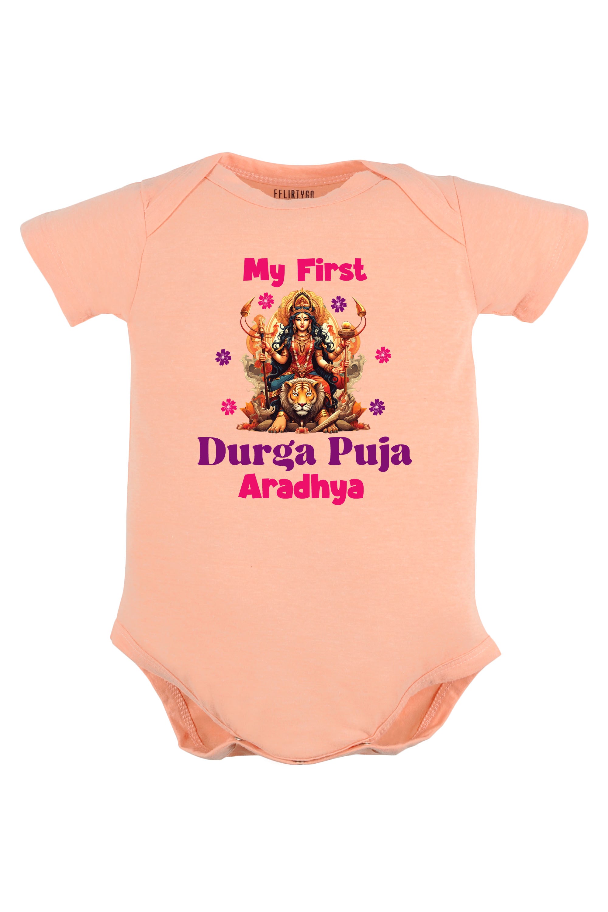 My First Durga Puja Baby Romper | Onesies w/ Custom Name