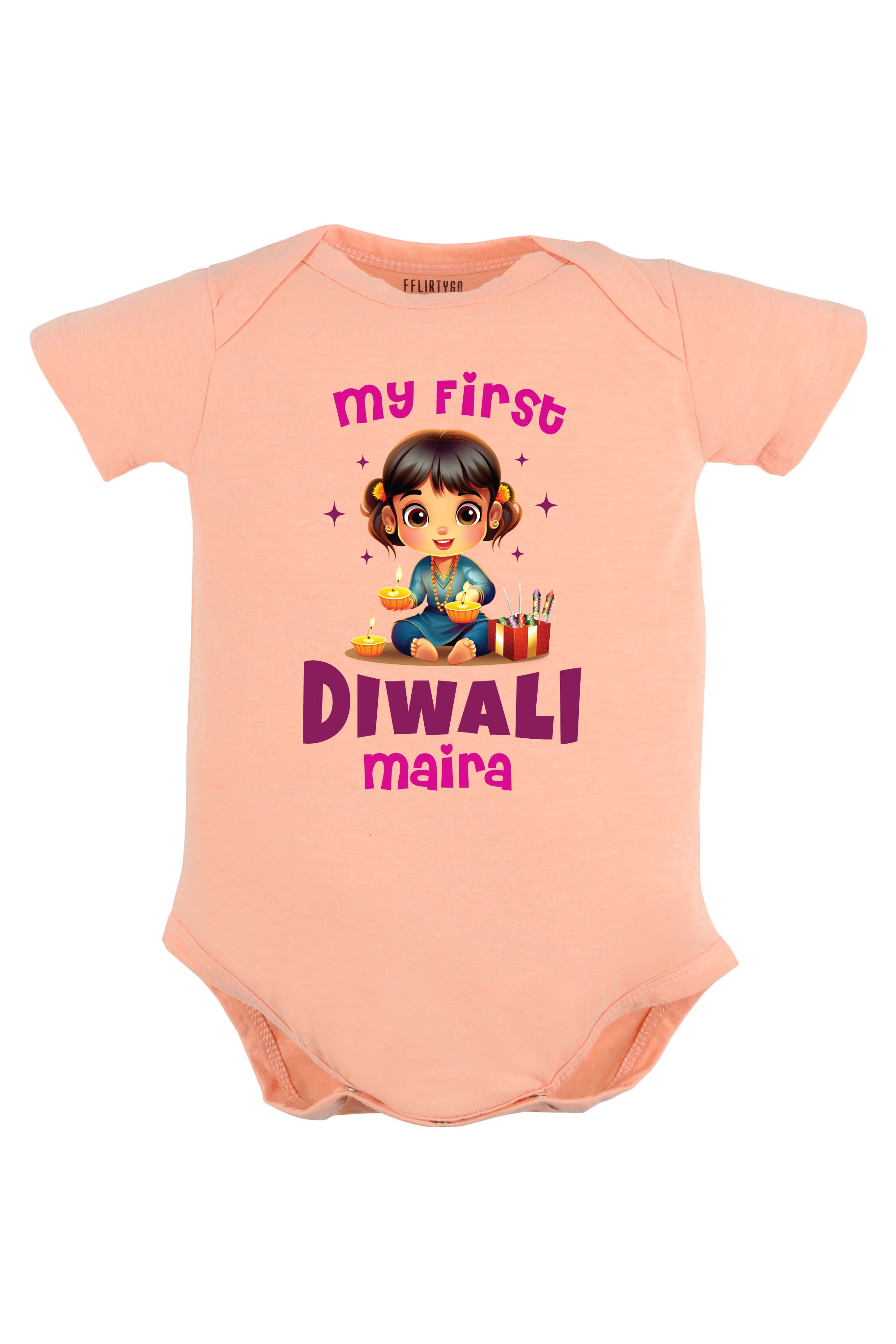 My First Diwali Baby Romper | Onesies w/ Custom Name