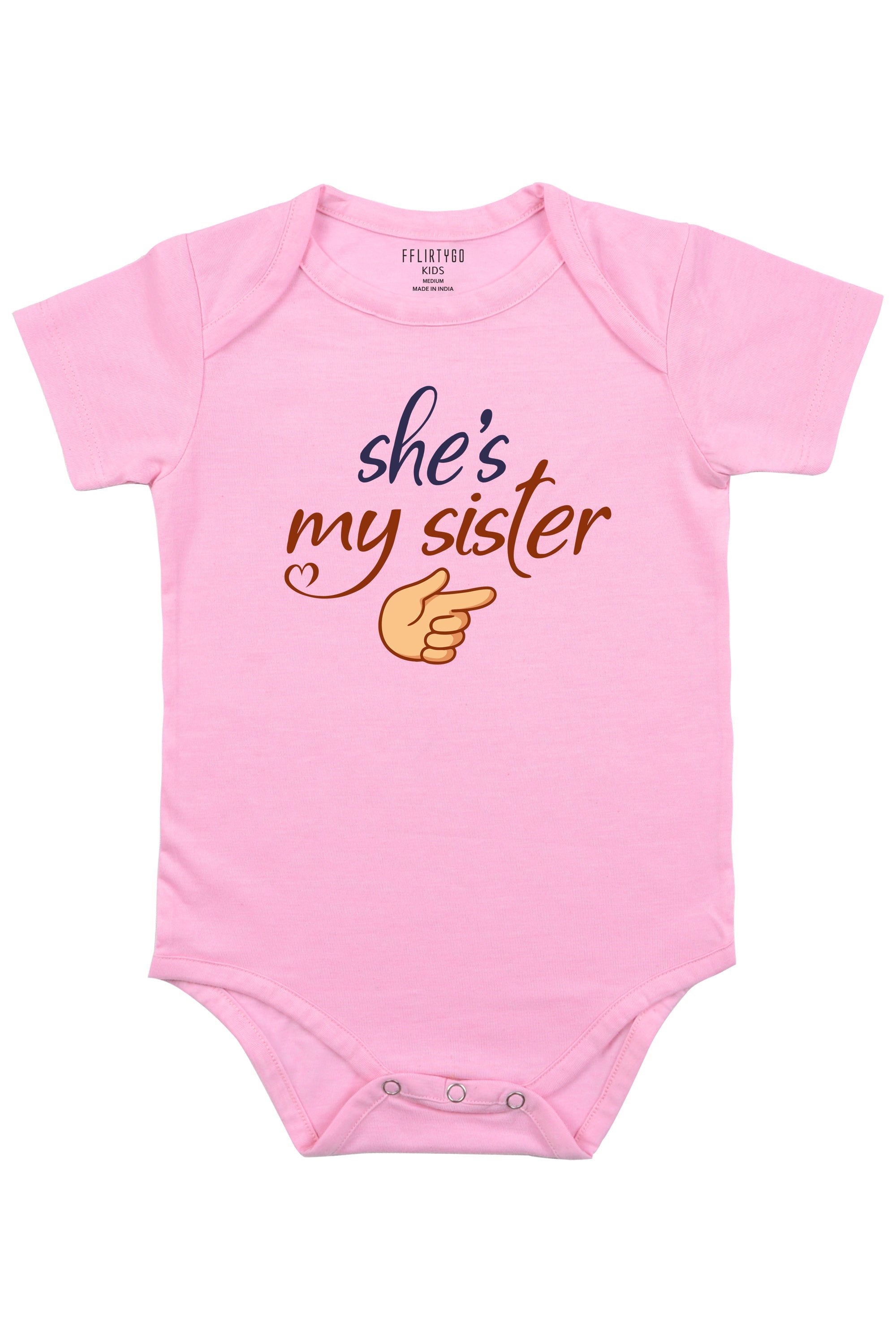 She Is My Sister Baby Romper | Onesies