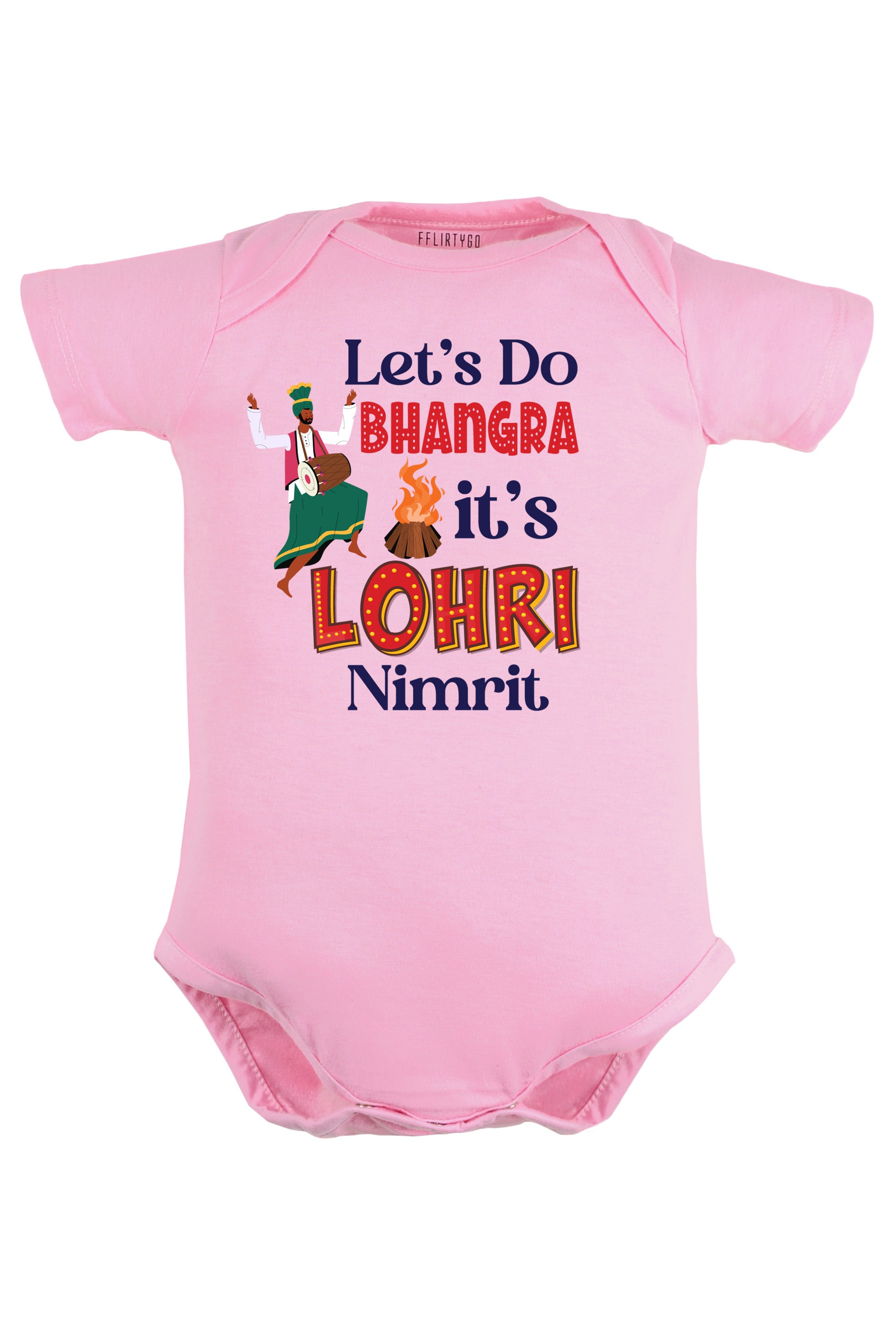 Let's Do Bhangra It's Lohri Baby Romper | Onesies w/ Custom Name