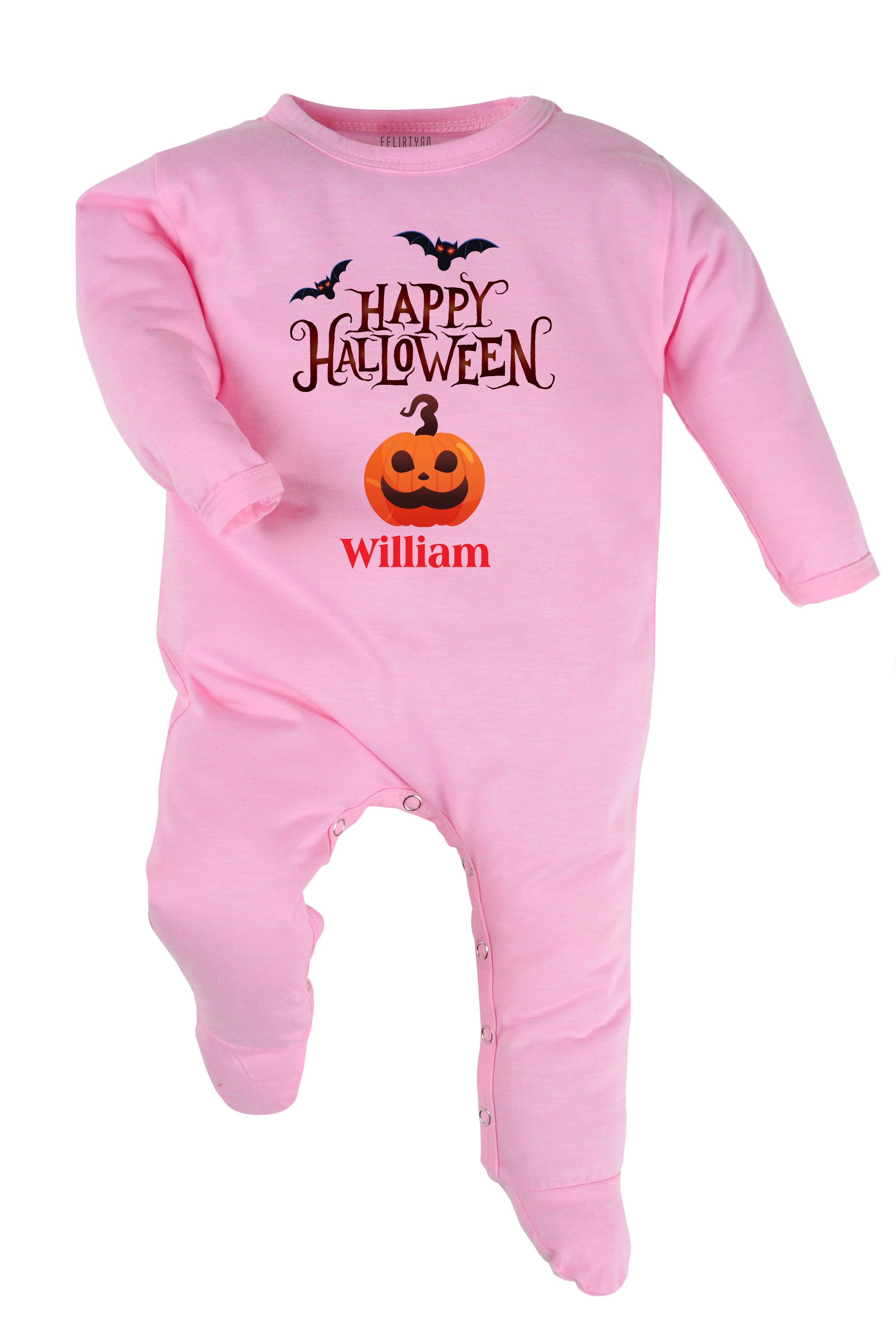 Happy Halloween Baby Romper | Onesies w/ Custom Name